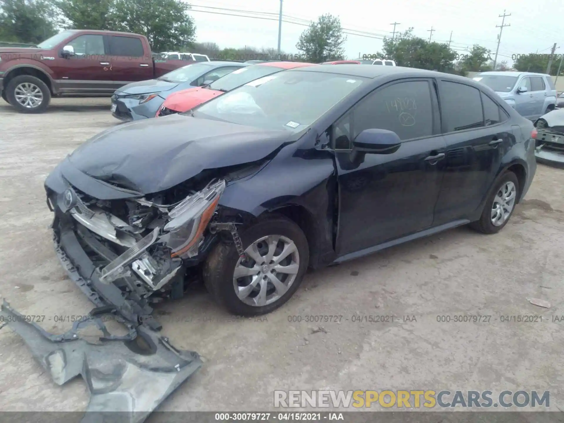 2 Photograph of a damaged car JTDEPMAE3MJ148128 TOYOTA COROLLA 2021