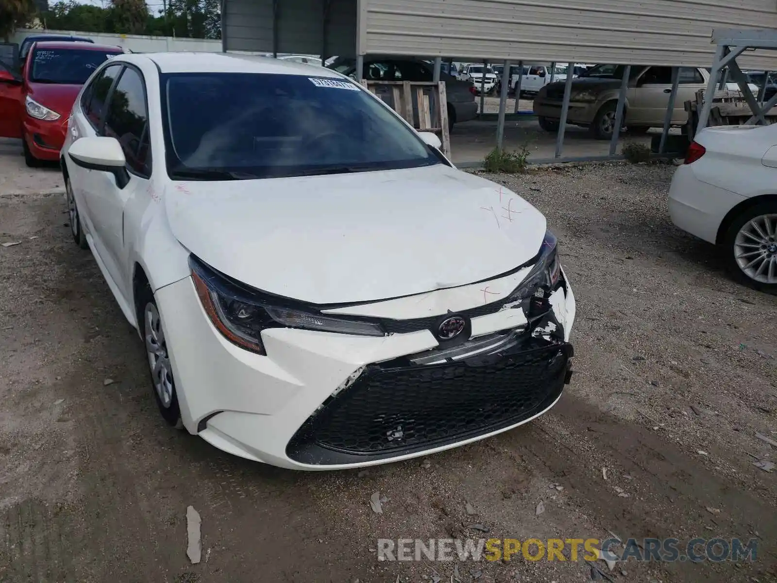 1 Photograph of a damaged car JTDEPMAE3MJ149697 TOYOTA COROLLA 2021