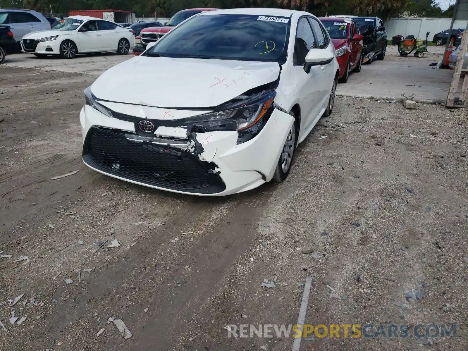 9 Photograph of a damaged car JTDEPMAE3MJ149697 TOYOTA COROLLA 2021