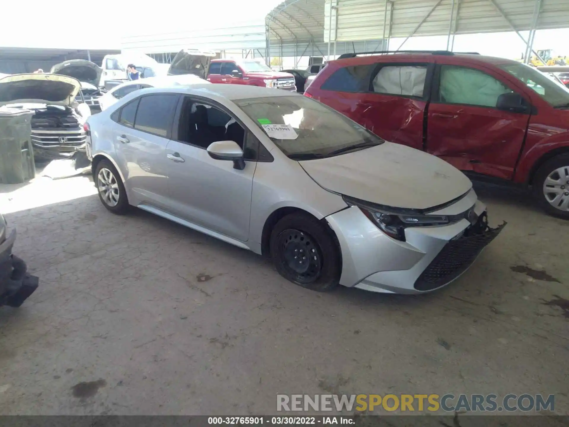 1 Photograph of a damaged car JTDEPMAE3MJ150882 TOYOTA COROLLA 2021