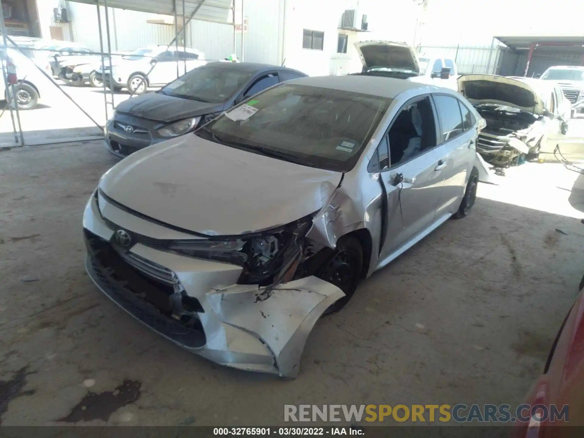 2 Photograph of a damaged car JTDEPMAE3MJ150882 TOYOTA COROLLA 2021