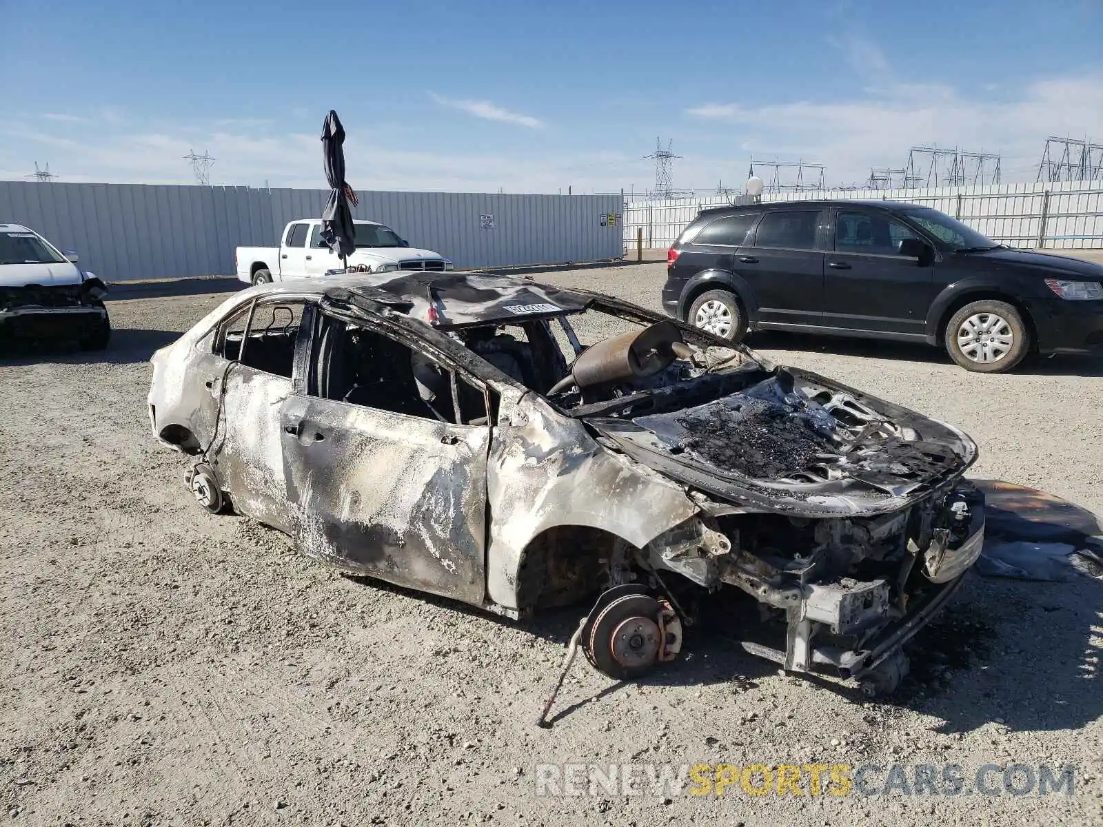 1 Photograph of a damaged car JTDEPMAE3MJ151837 TOYOTA COROLLA 2021