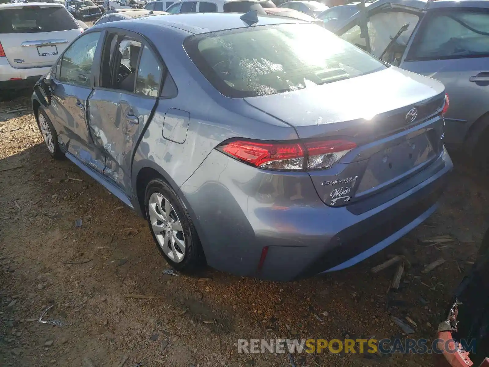 3 Photograph of a damaged car JTDEPMAE3MJ152163 TOYOTA COROLLA 2021