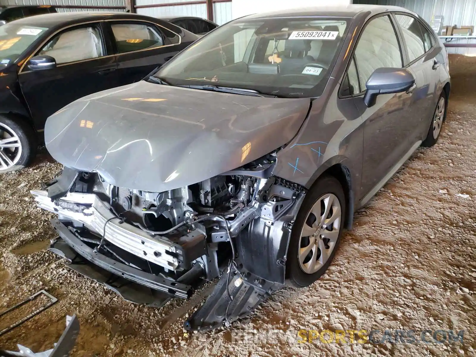 2 Photograph of a damaged car JTDEPMAE3MJ152356 TOYOTA COROLLA 2021