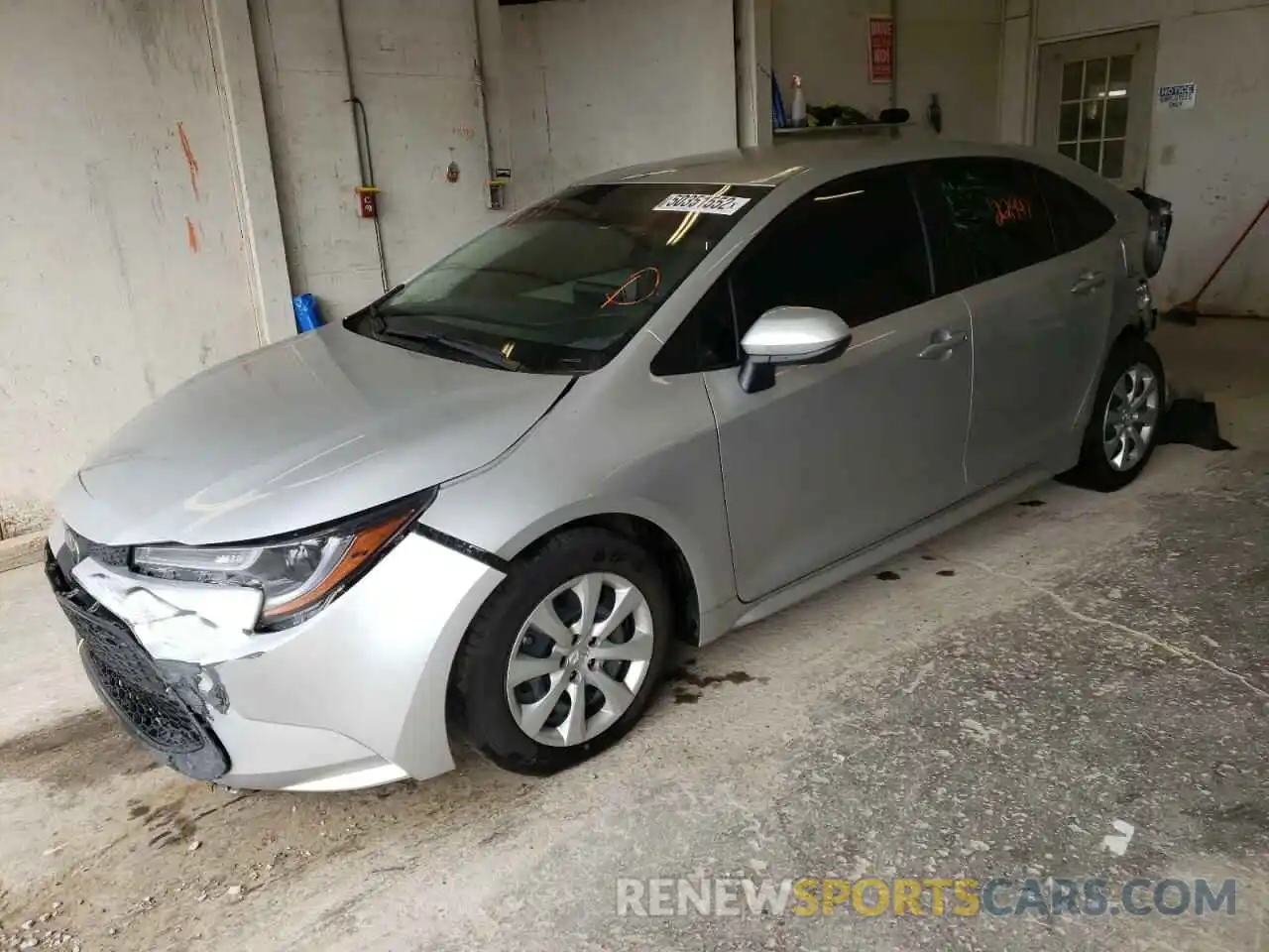 2 Photograph of a damaged car JTDEPMAE3MJ153667 TOYOTA COROLLA 2021