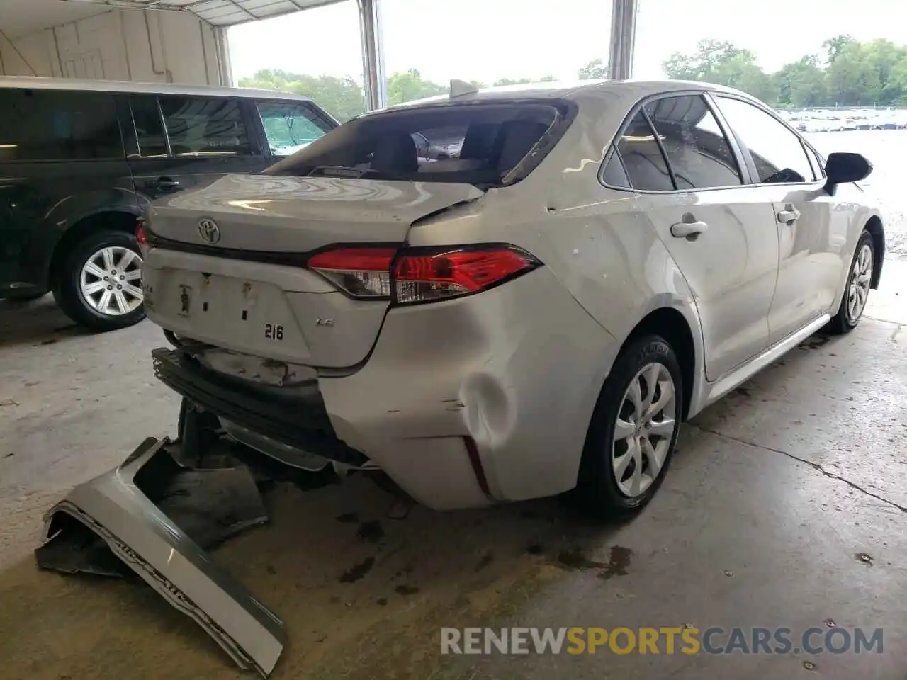 4 Photograph of a damaged car JTDEPMAE3MJ153667 TOYOTA COROLLA 2021