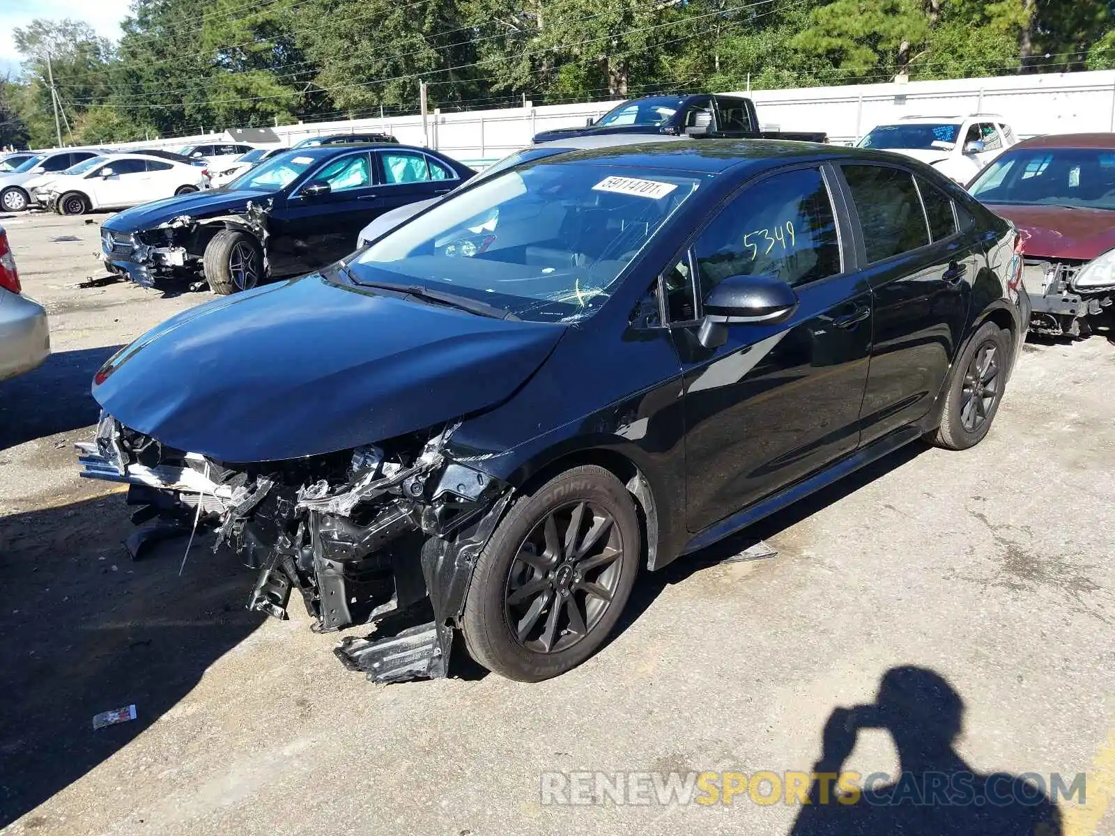 2 Photograph of a damaged car JTDEPMAE3MJ153880 TOYOTA COROLLA 2021