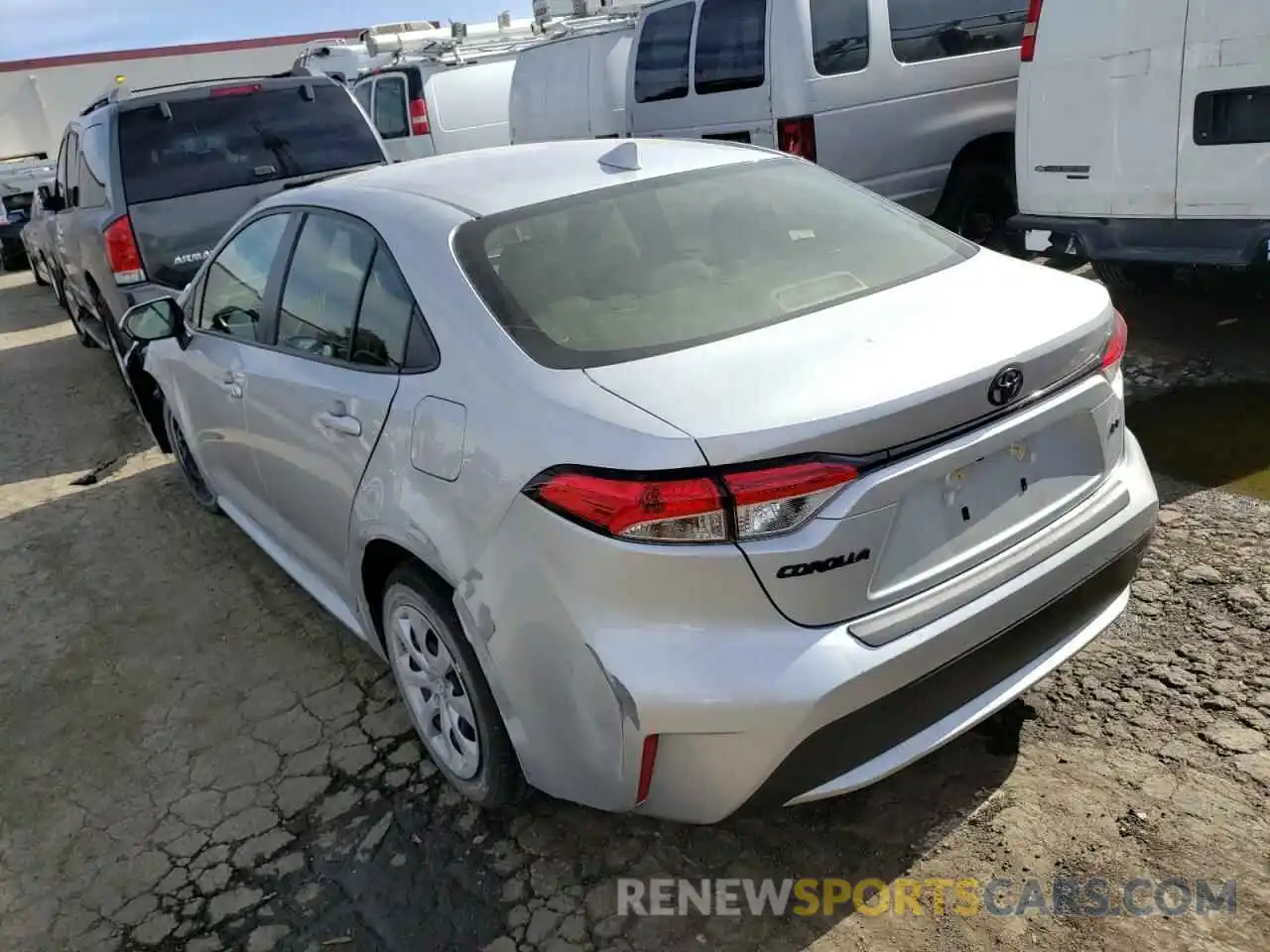 3 Photograph of a damaged car JTDEPMAE3MJ154348 TOYOTA COROLLA 2021