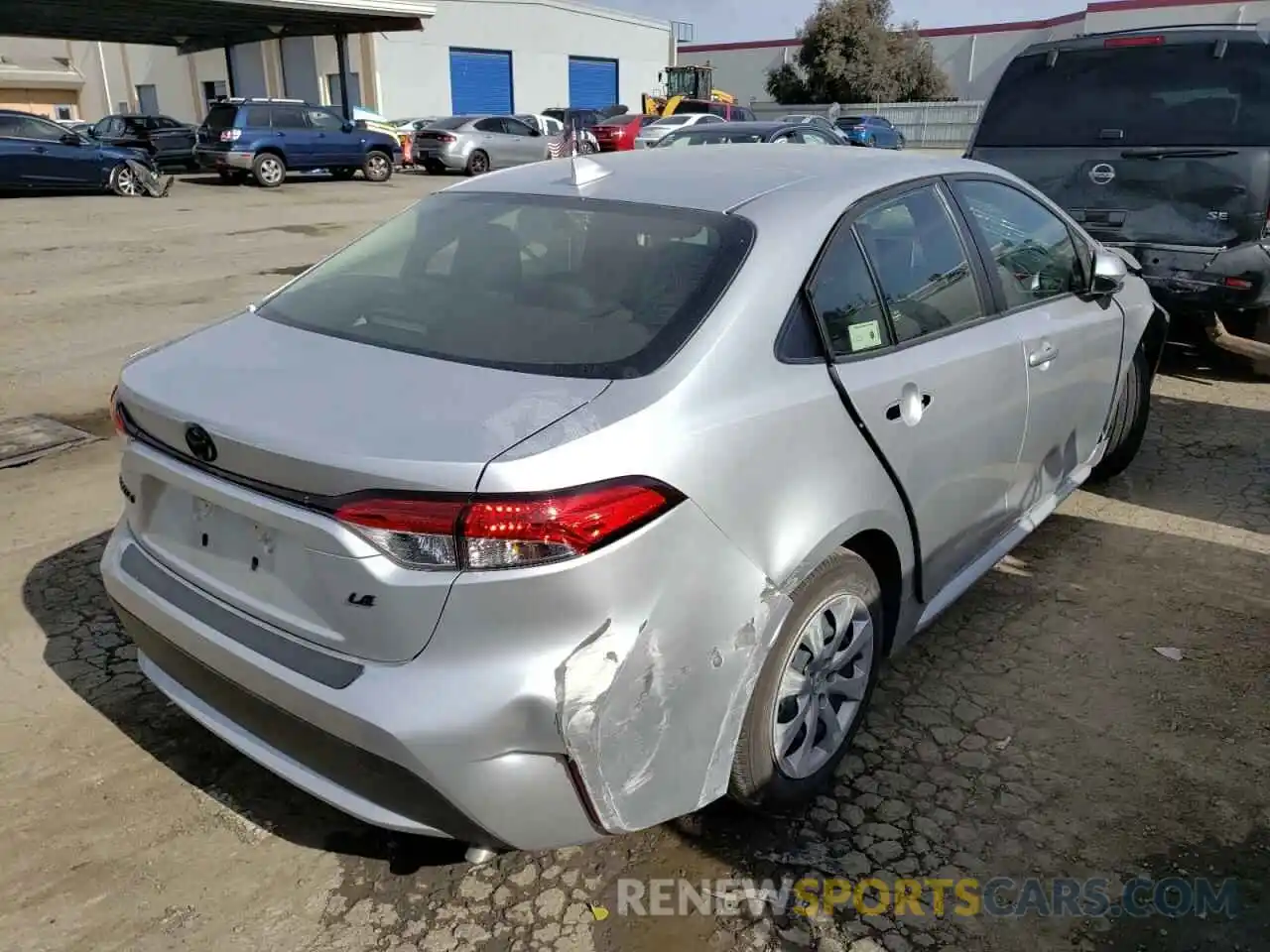 4 Photograph of a damaged car JTDEPMAE3MJ154348 TOYOTA COROLLA 2021