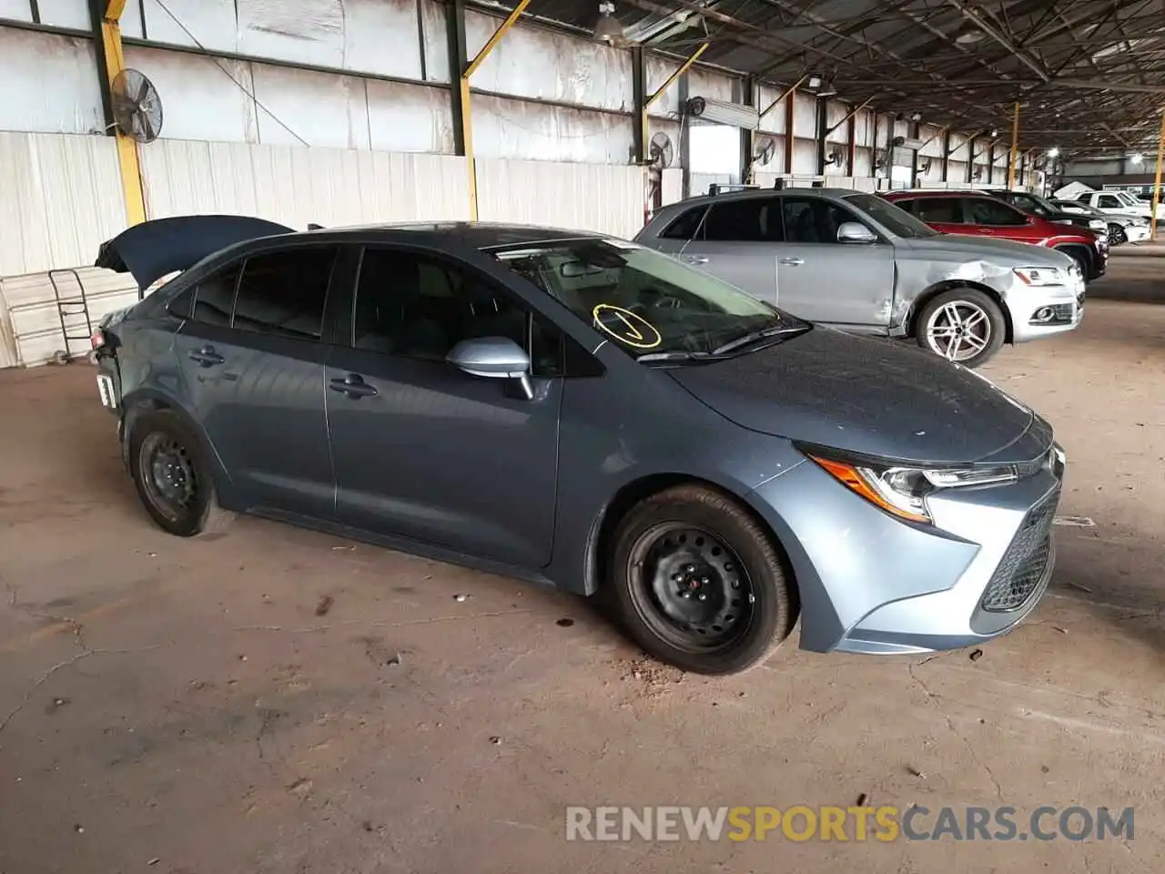 1 Photograph of a damaged car JTDEPMAE3MJ154611 TOYOTA COROLLA 2021