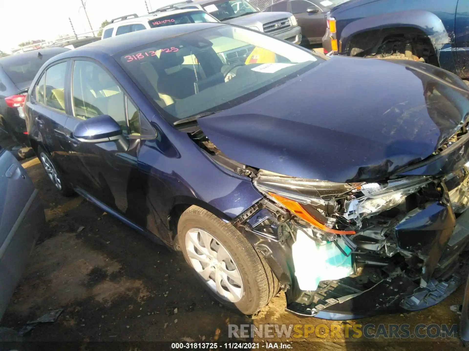 1 Photograph of a damaged car JTDEPMAE3MJ154818 TOYOTA COROLLA 2021