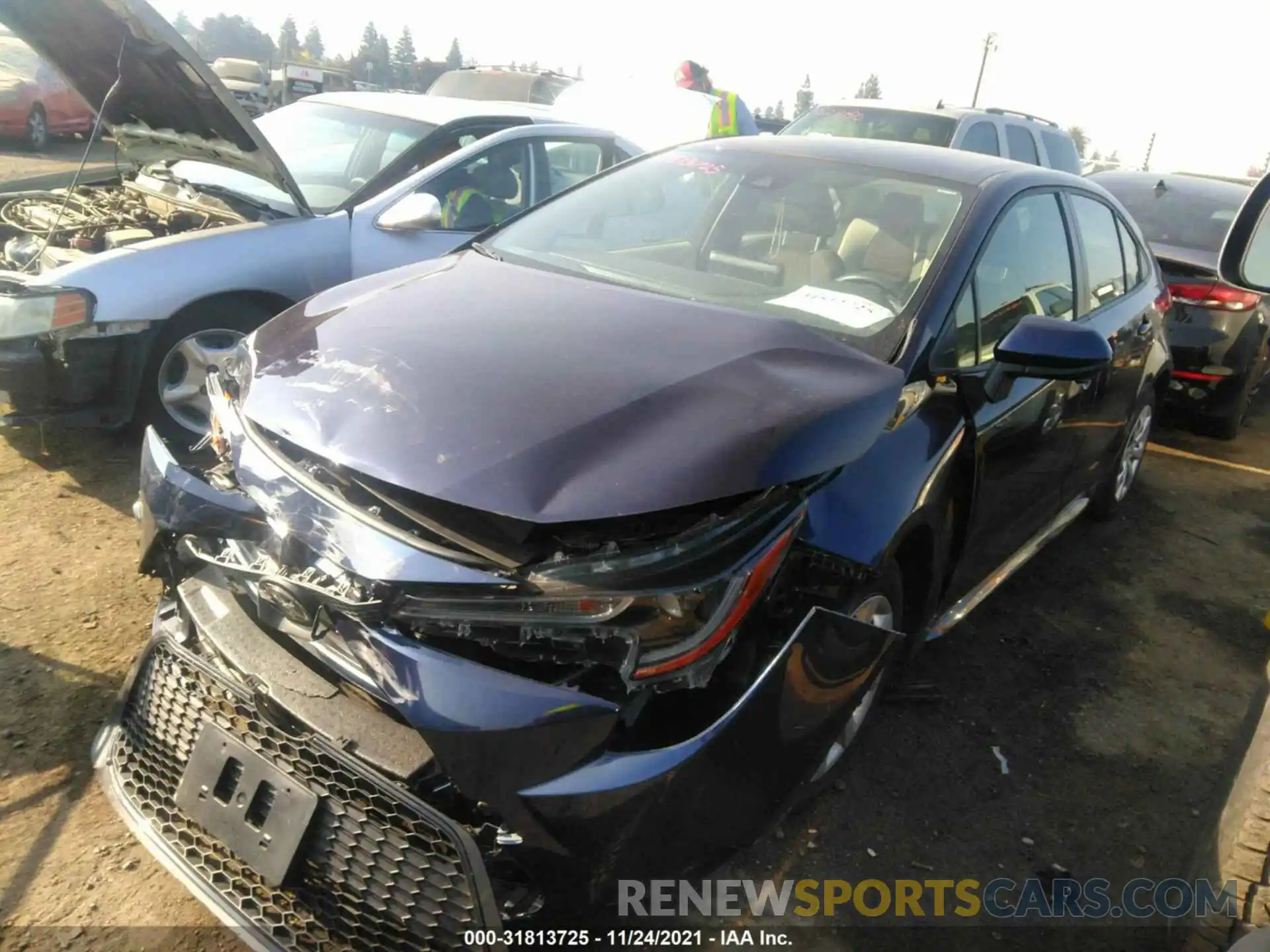 2 Photograph of a damaged car JTDEPMAE3MJ154818 TOYOTA COROLLA 2021