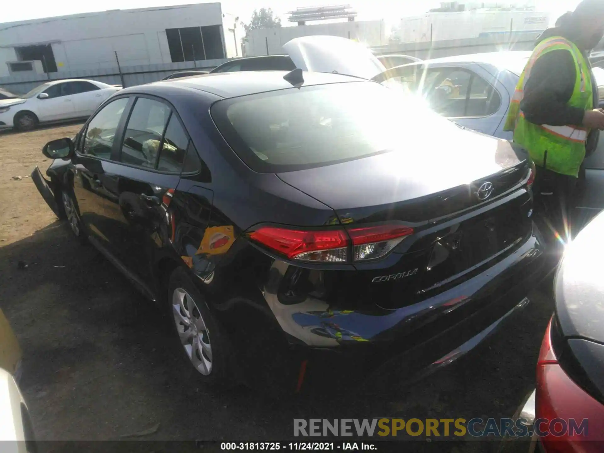 3 Photograph of a damaged car JTDEPMAE3MJ154818 TOYOTA COROLLA 2021