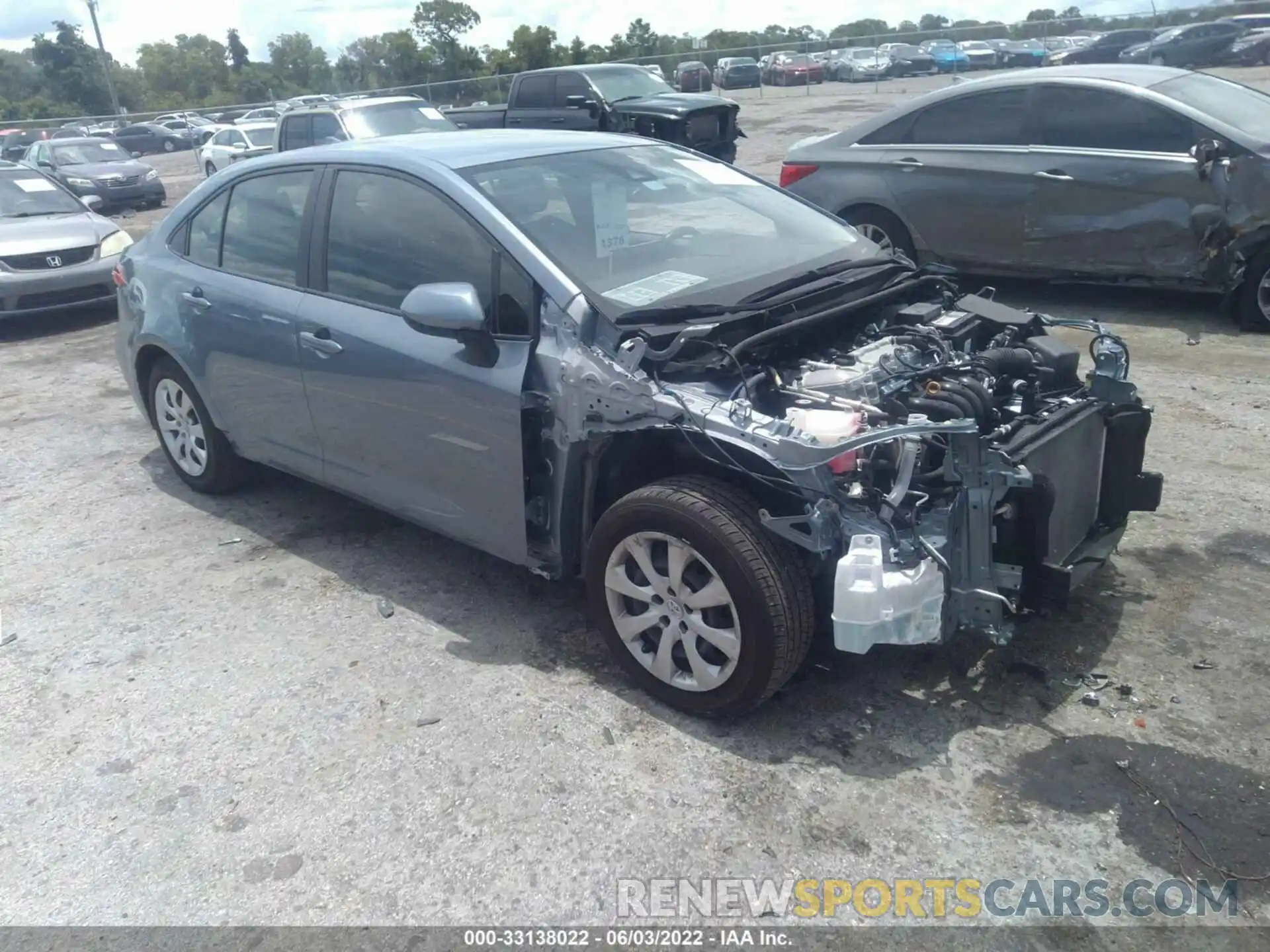 1 Photograph of a damaged car JTDEPMAE3MJ154835 TOYOTA COROLLA 2021