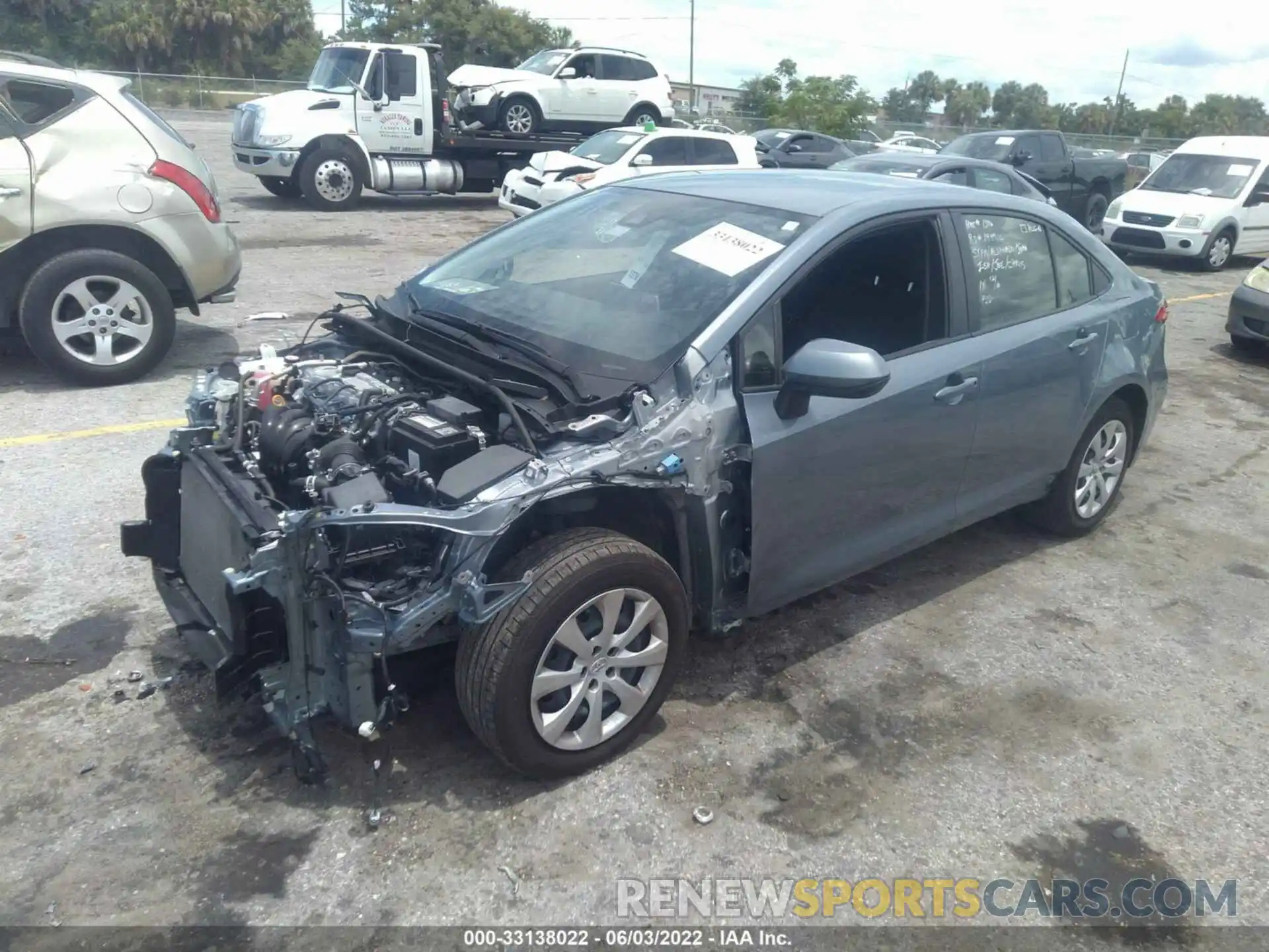 2 Photograph of a damaged car JTDEPMAE3MJ154835 TOYOTA COROLLA 2021