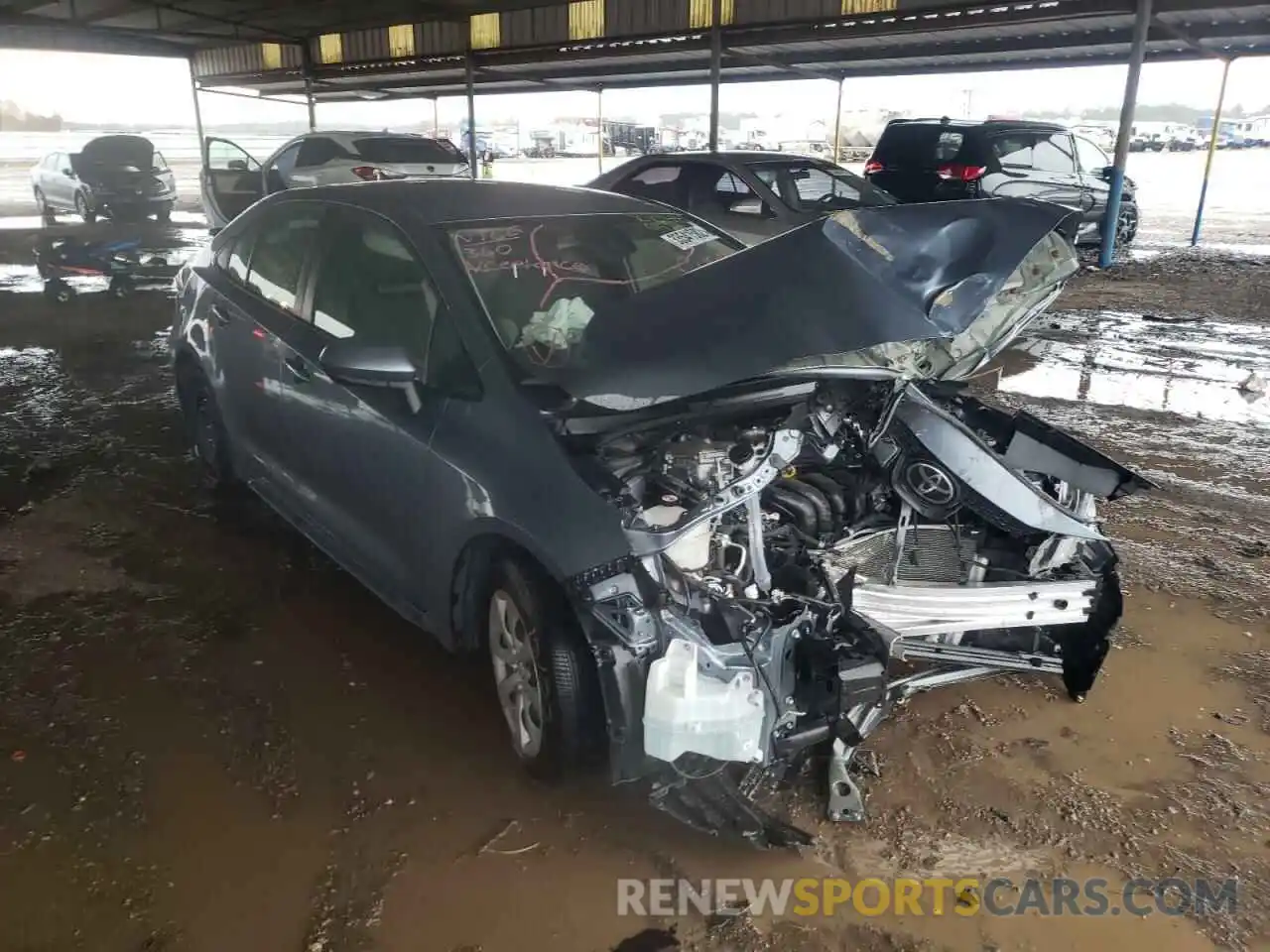 1 Photograph of a damaged car JTDEPMAE3MJ154902 TOYOTA COROLLA 2021