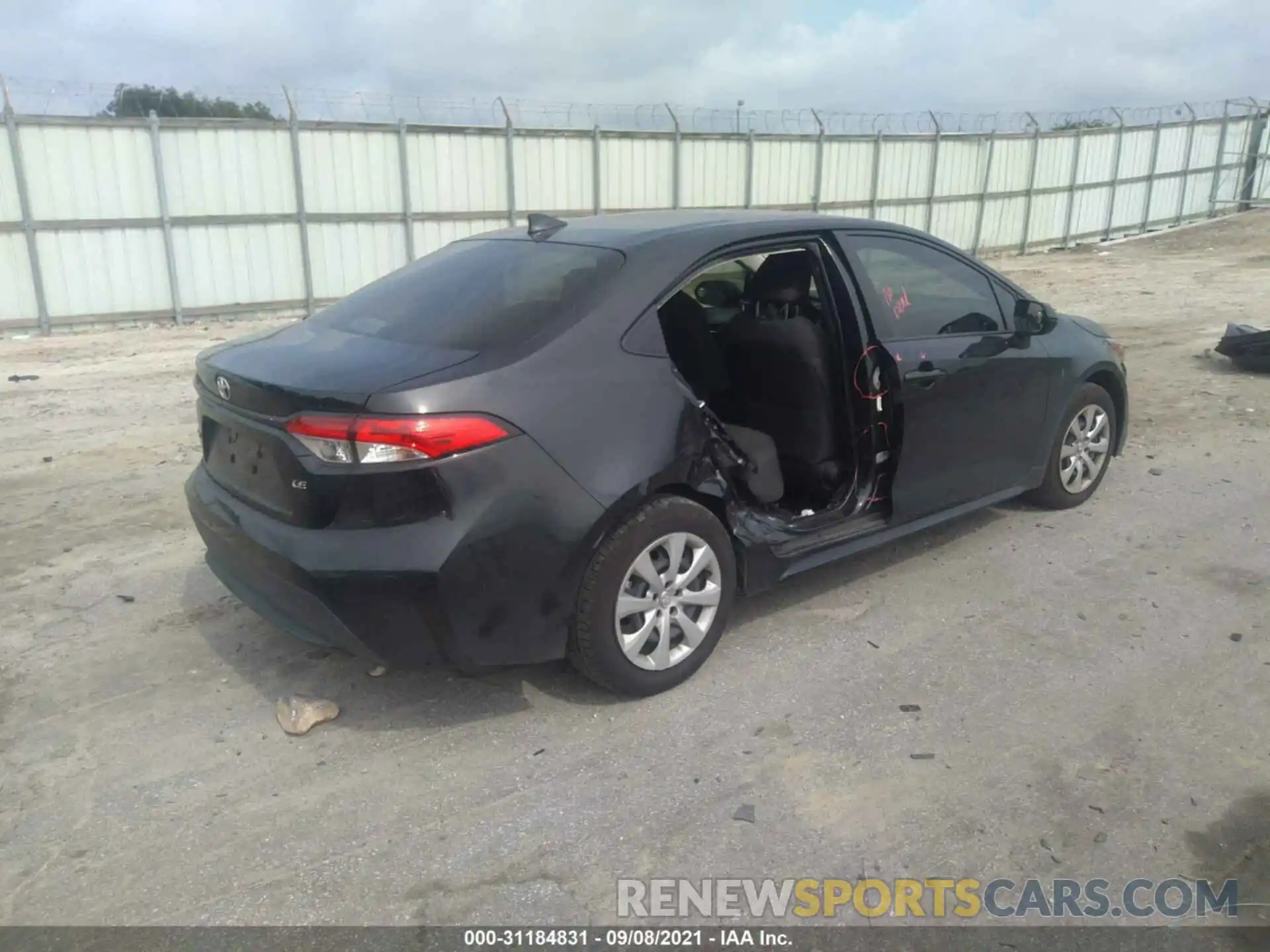 4 Photograph of a damaged car JTDEPMAE3MJ155483 TOYOTA COROLLA 2021