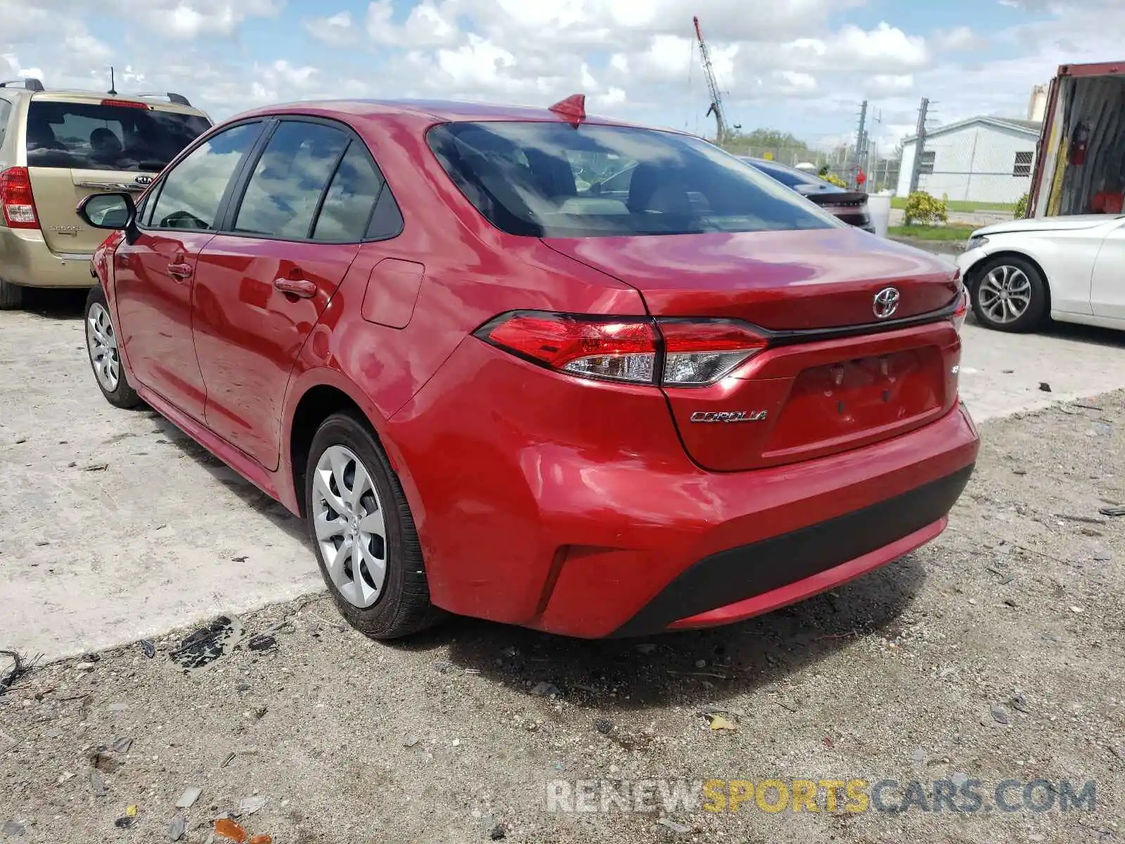 3 Photograph of a damaged car JTDEPMAE3MJ156343 TOYOTA COROLLA 2021