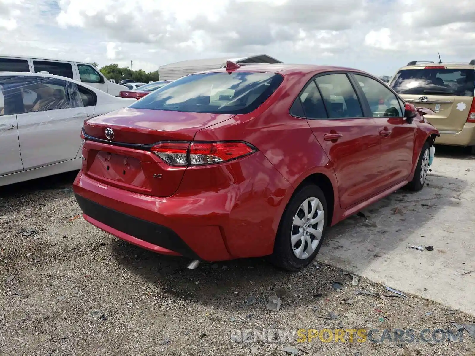 4 Photograph of a damaged car JTDEPMAE3MJ156343 TOYOTA COROLLA 2021