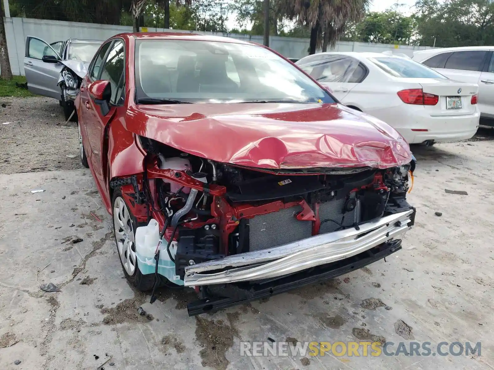 9 Photograph of a damaged car JTDEPMAE3MJ156343 TOYOTA COROLLA 2021