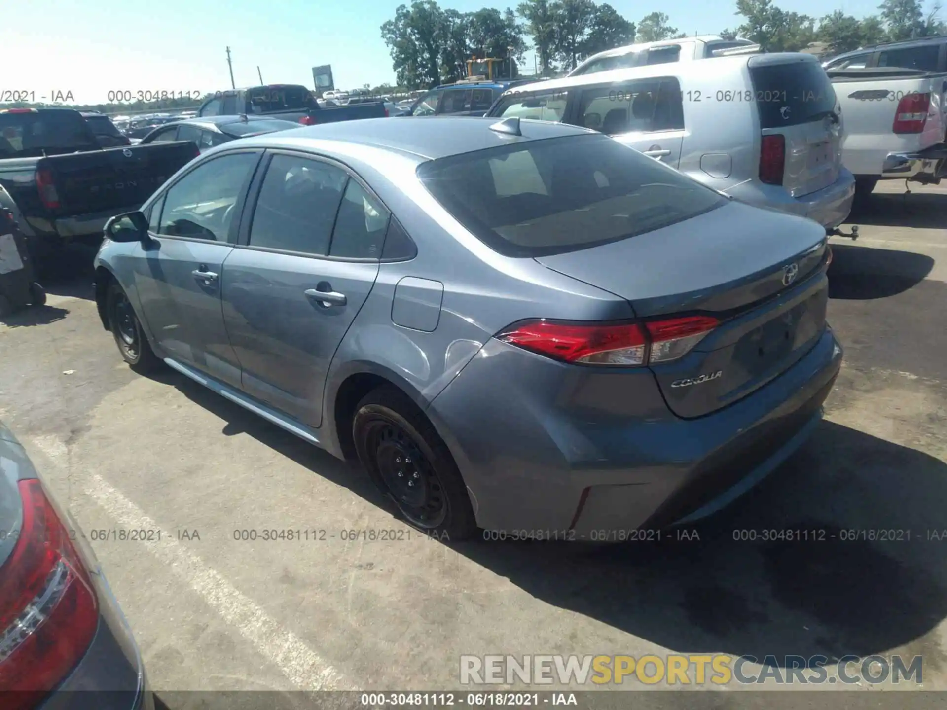 3 Photograph of a damaged car JTDEPMAE3MJ156455 TOYOTA COROLLA 2021