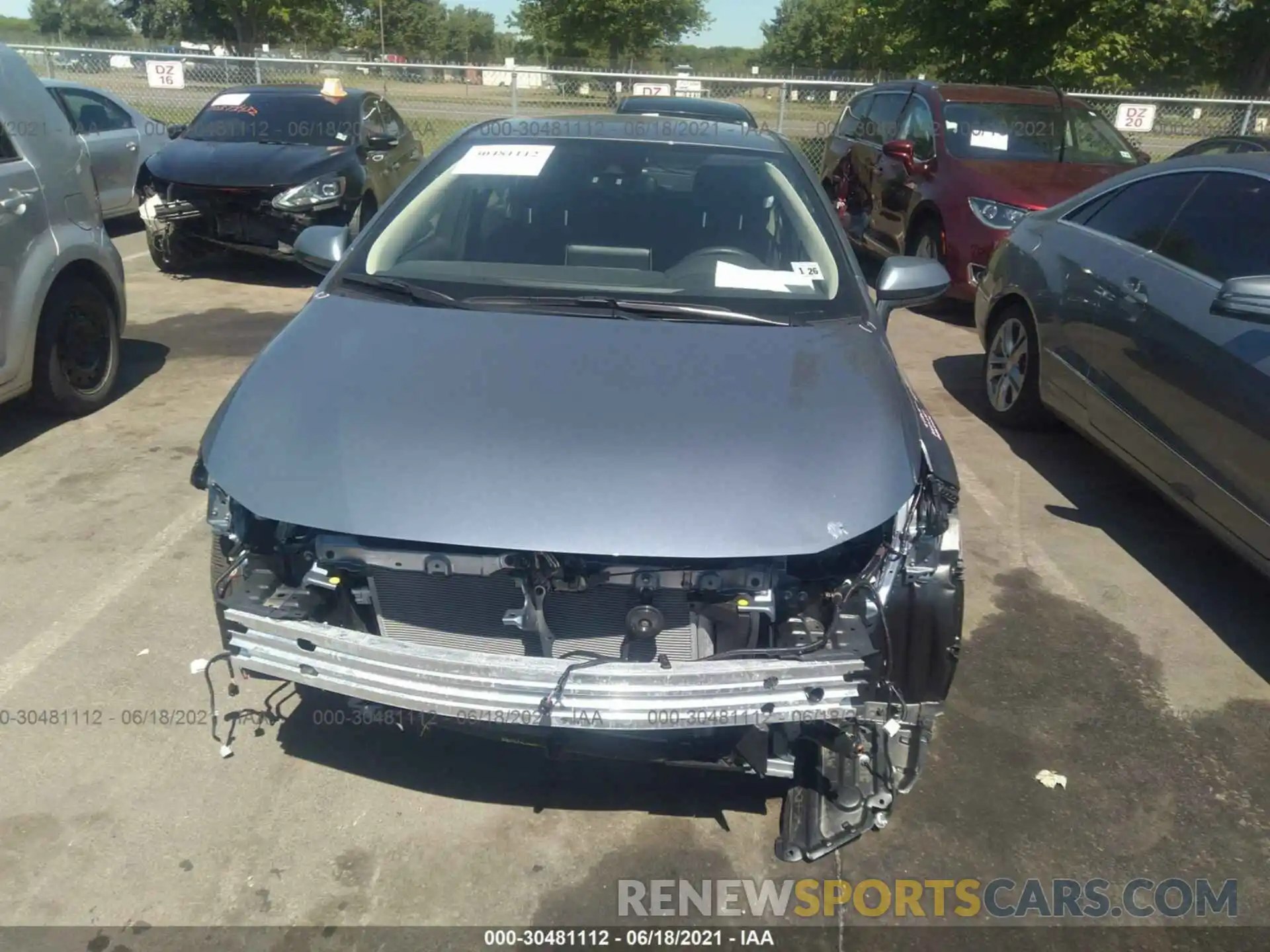 6 Photograph of a damaged car JTDEPMAE3MJ156455 TOYOTA COROLLA 2021