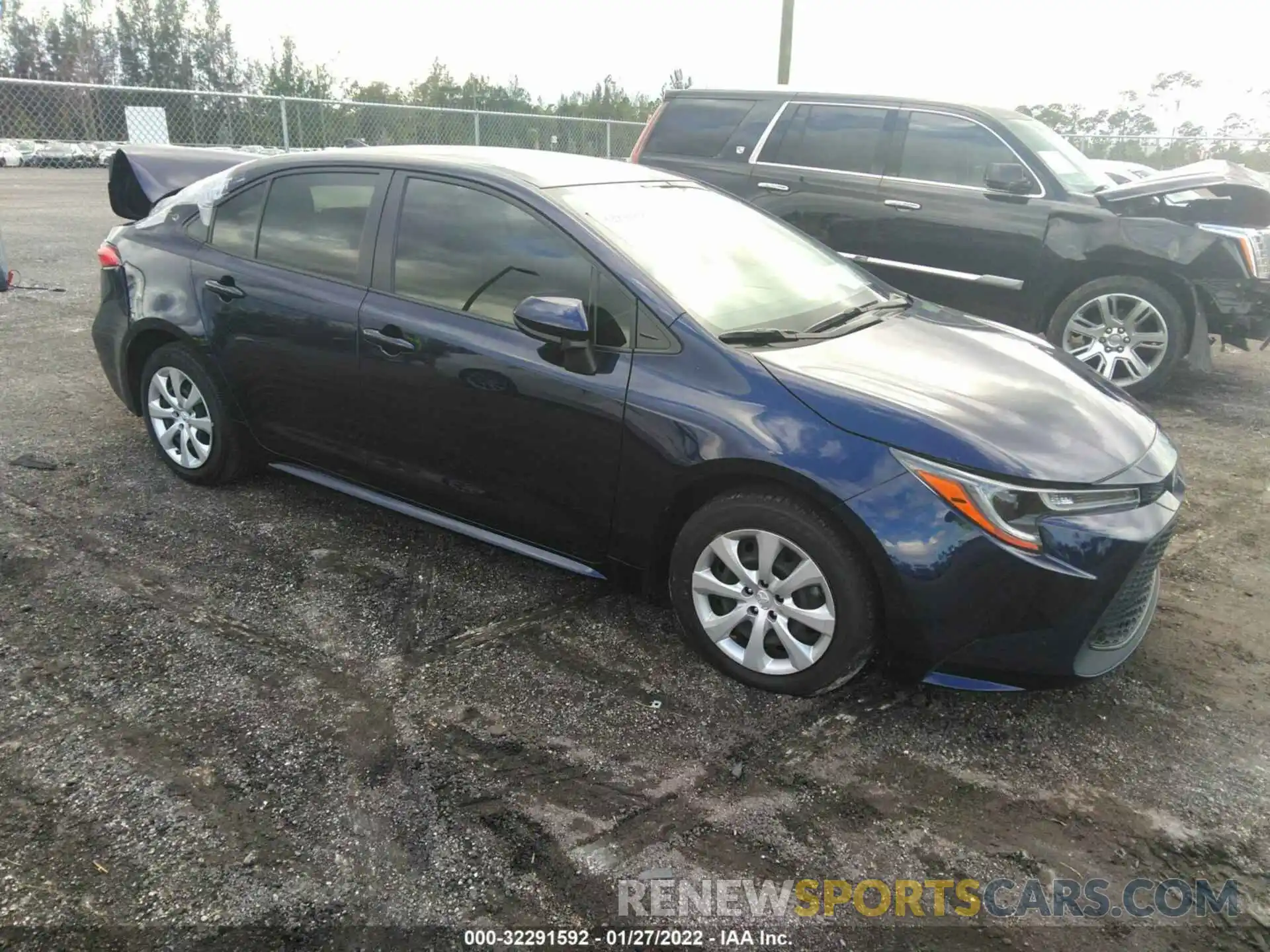 1 Photograph of a damaged car JTDEPMAE3MJ157038 TOYOTA COROLLA 2021