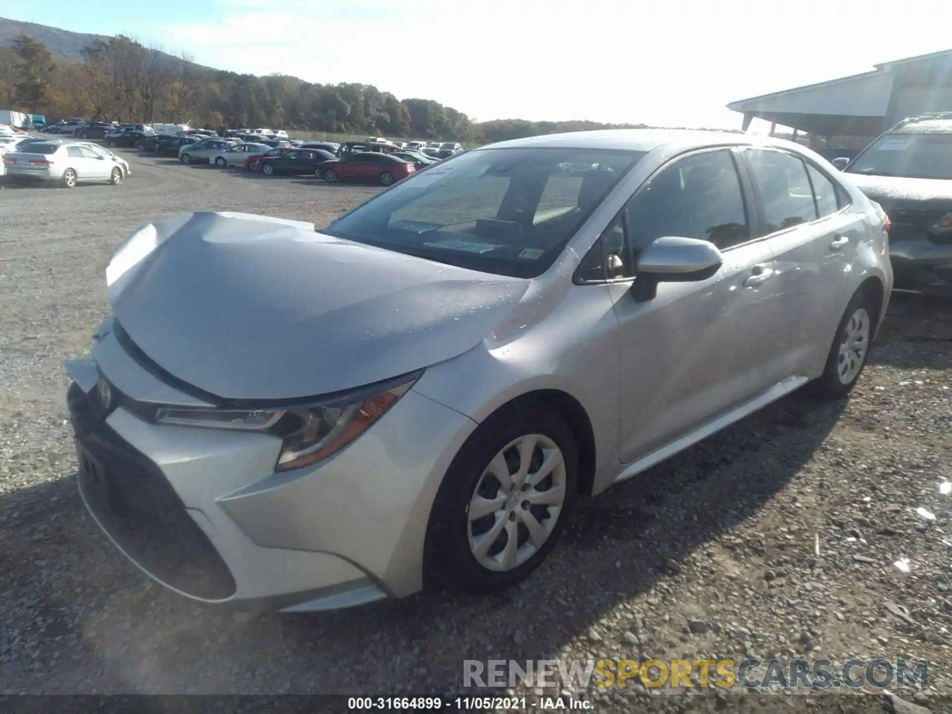 2 Photograph of a damaged car JTDEPMAE3MJ157086 TOYOTA COROLLA 2021