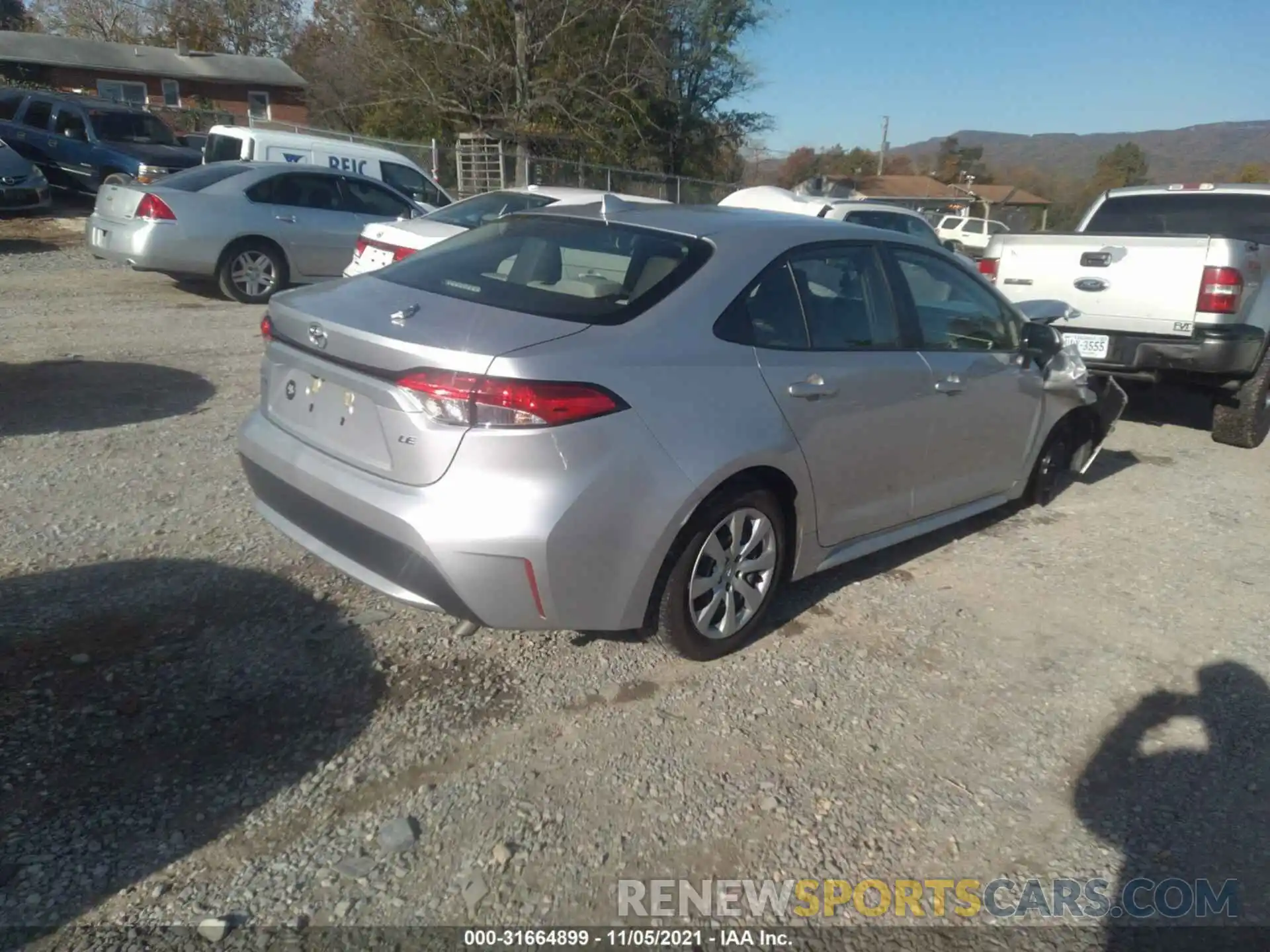 4 Photograph of a damaged car JTDEPMAE3MJ157086 TOYOTA COROLLA 2021