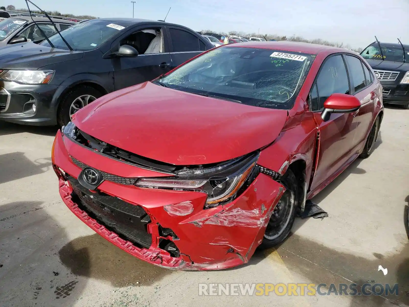 2 Photograph of a damaged car JTDEPMAE3MJ157637 TOYOTA COROLLA 2021