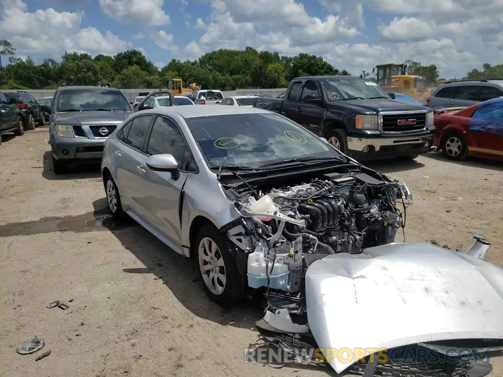 1 Photograph of a damaged car JTDEPMAE3MJ157931 TOYOTA COROLLA 2021