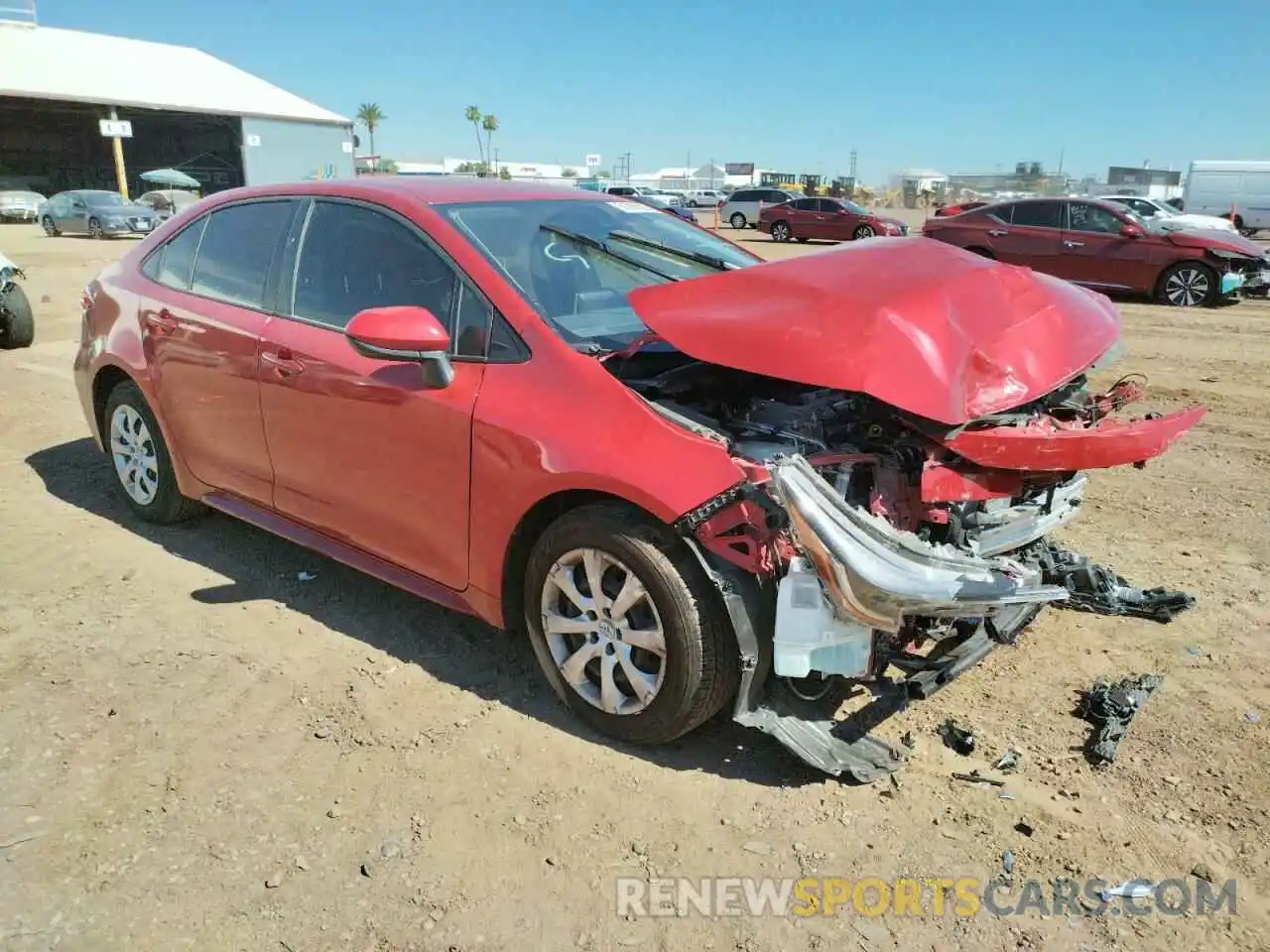 1 Photograph of a damaged car JTDEPMAE3MJ158805 TOYOTA COROLLA 2021