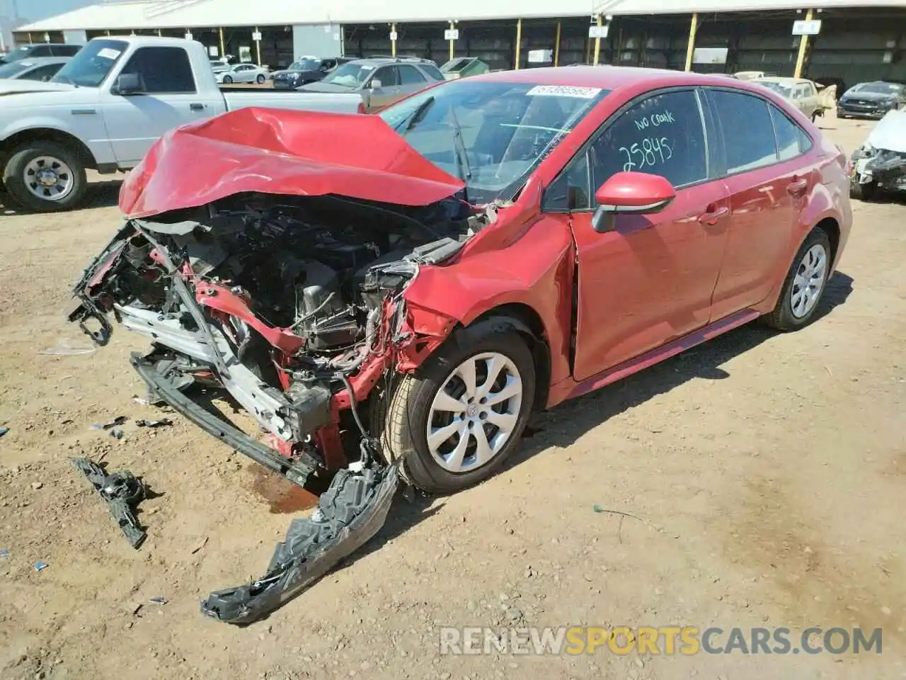 2 Photograph of a damaged car JTDEPMAE3MJ158805 TOYOTA COROLLA 2021