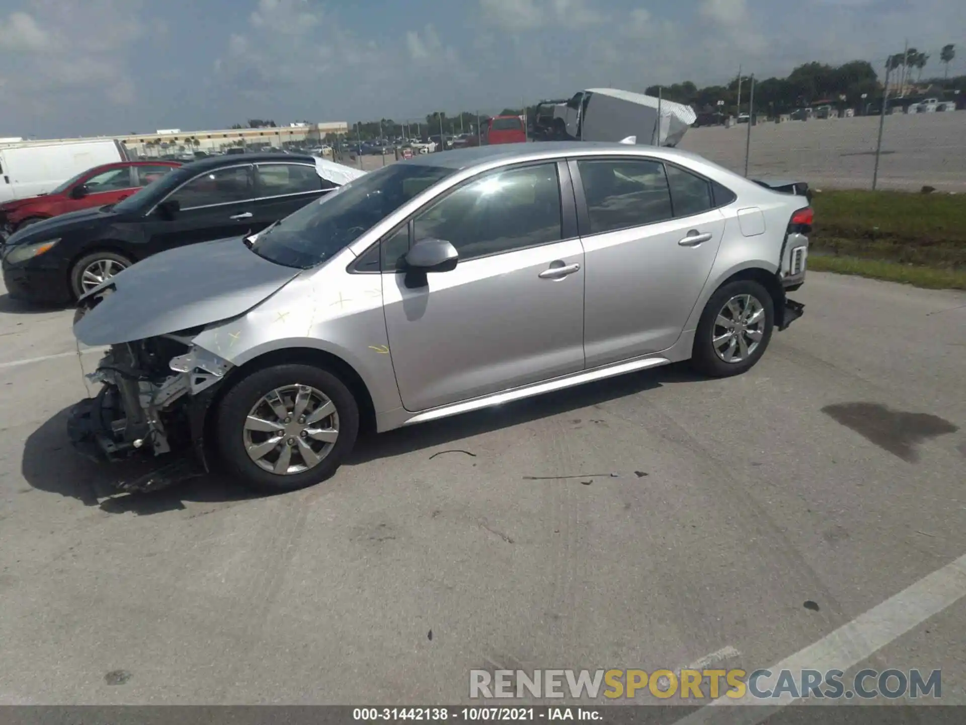 2 Photograph of a damaged car JTDEPMAE3MJ158996 TOYOTA COROLLA 2021