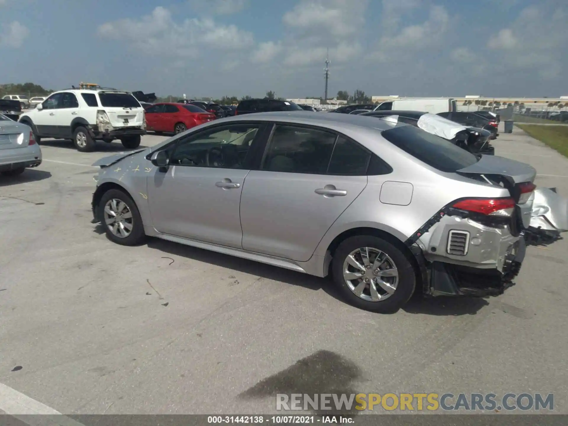 3 Photograph of a damaged car JTDEPMAE3MJ158996 TOYOTA COROLLA 2021