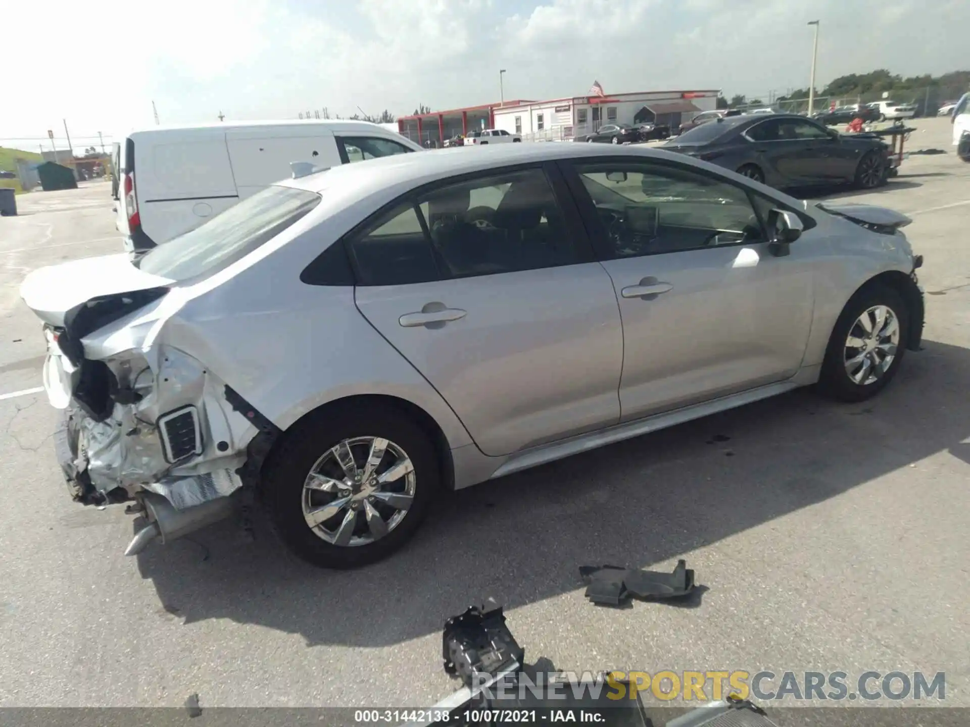 4 Photograph of a damaged car JTDEPMAE3MJ158996 TOYOTA COROLLA 2021