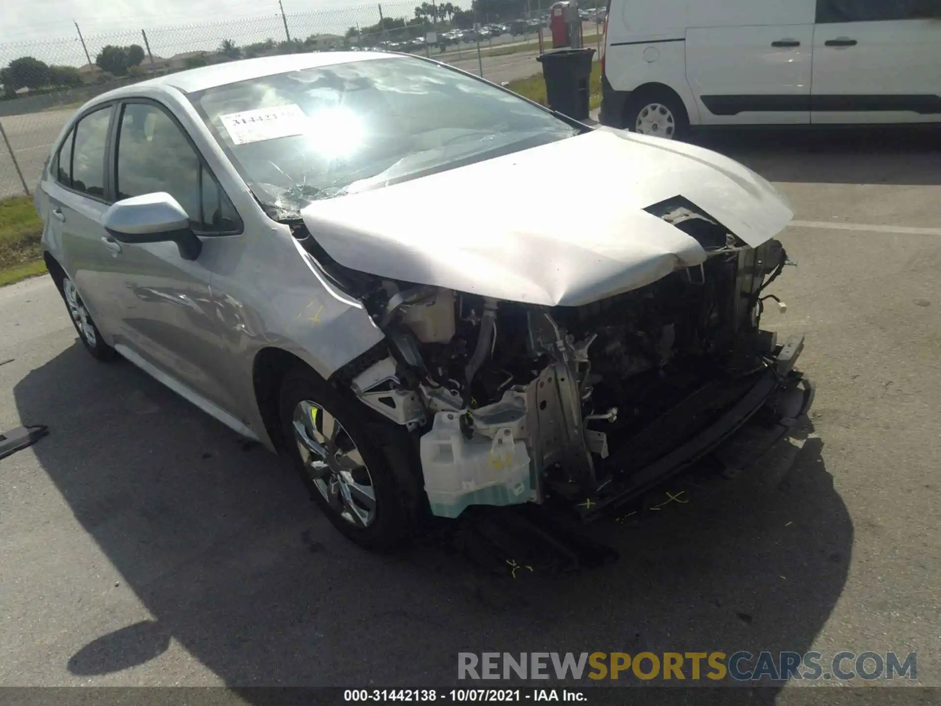 6 Photograph of a damaged car JTDEPMAE3MJ158996 TOYOTA COROLLA 2021