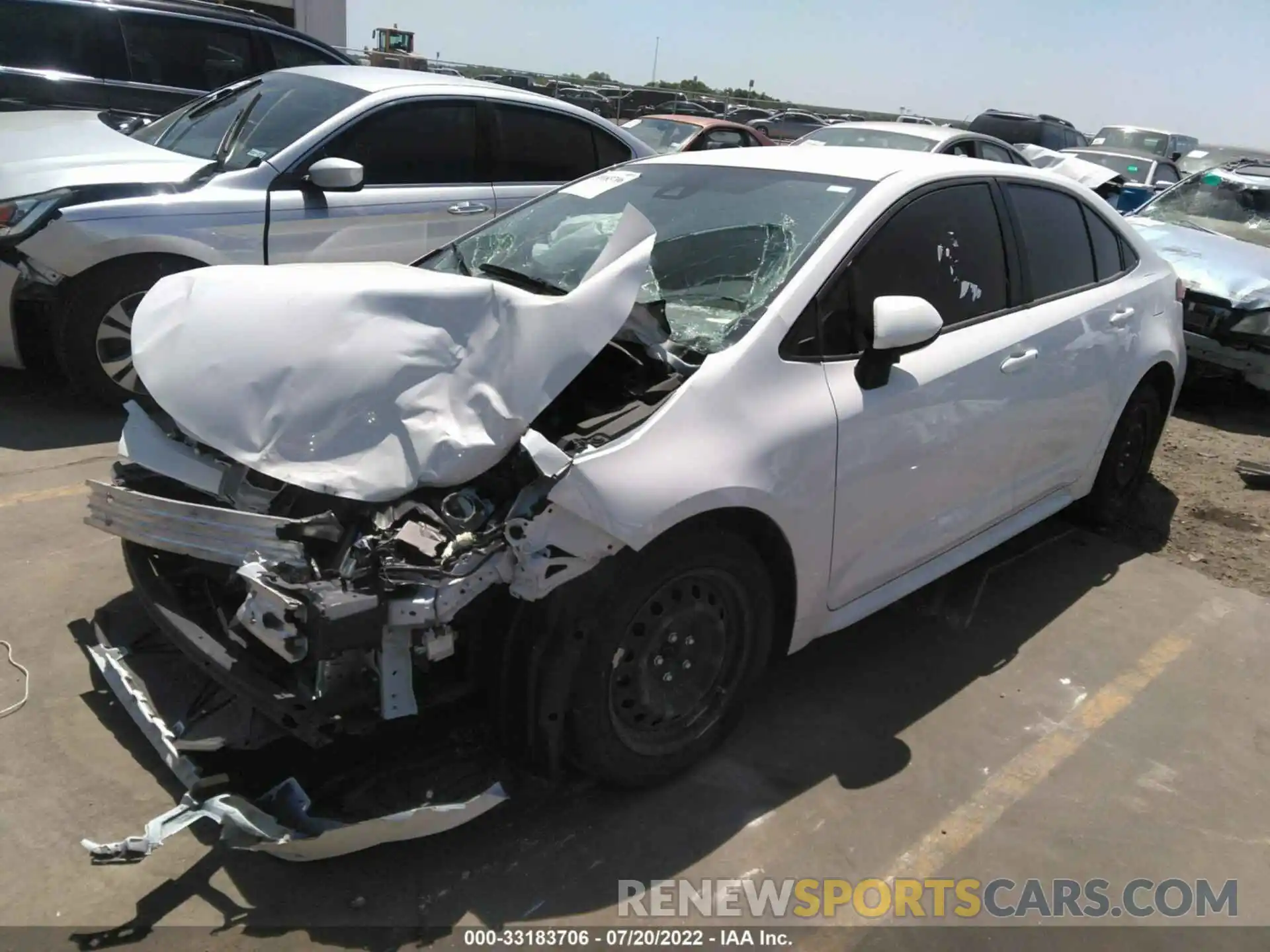 2 Photograph of a damaged car JTDEPMAE3MJ160943 TOYOTA COROLLA 2021