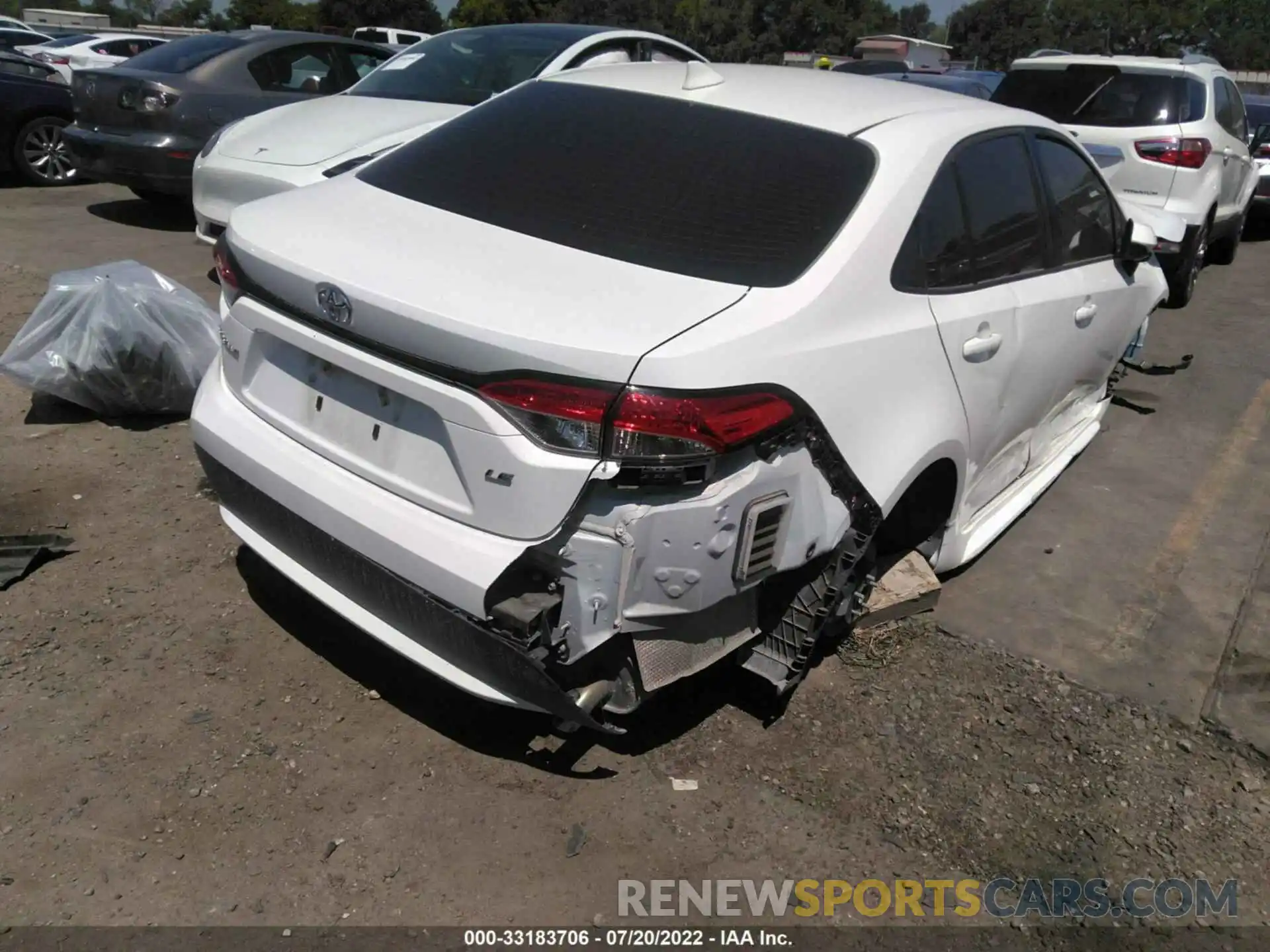 4 Photograph of a damaged car JTDEPMAE3MJ160943 TOYOTA COROLLA 2021