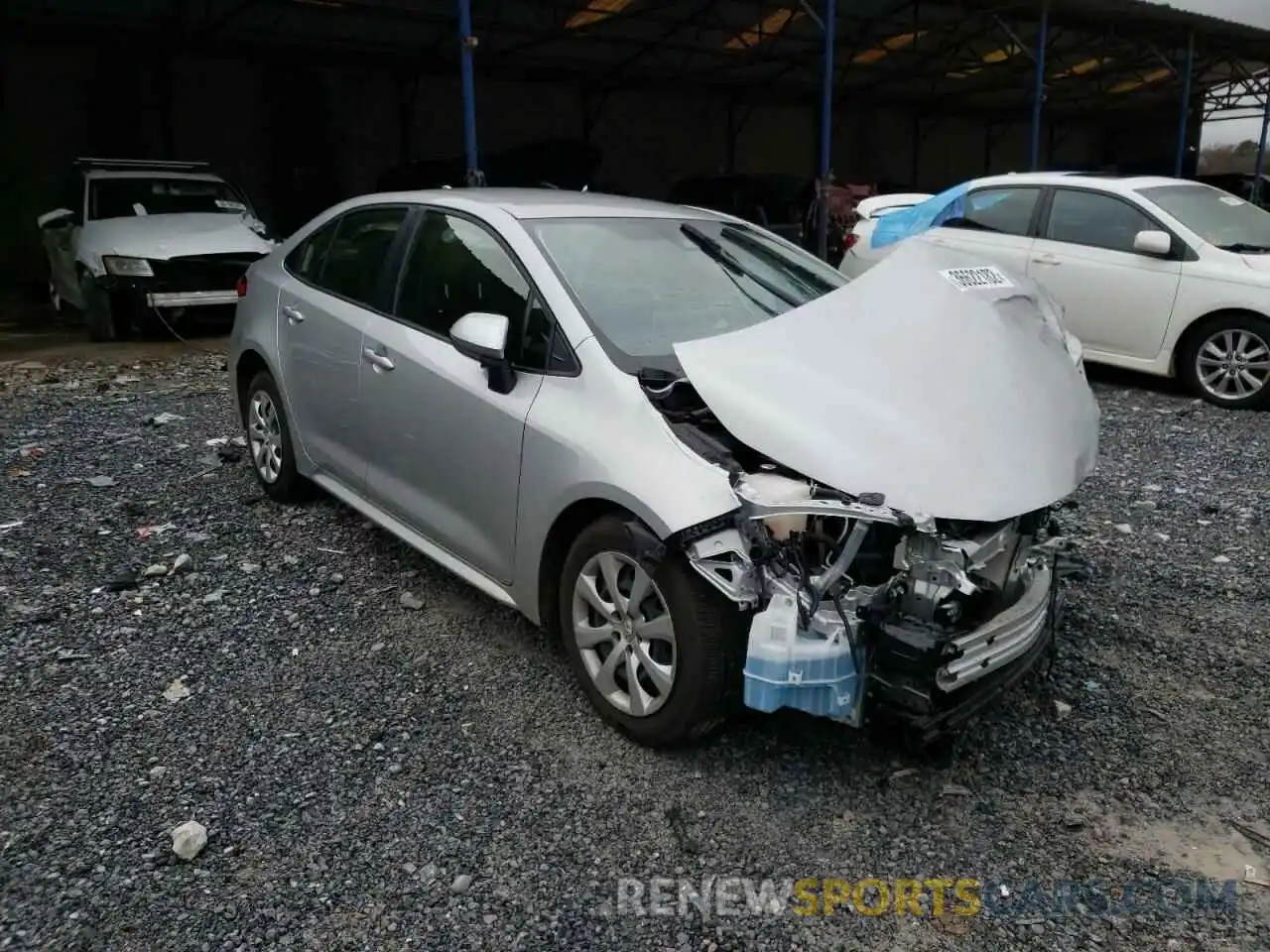 1 Photograph of a damaged car JTDEPMAE3MJ161462 TOYOTA COROLLA 2021