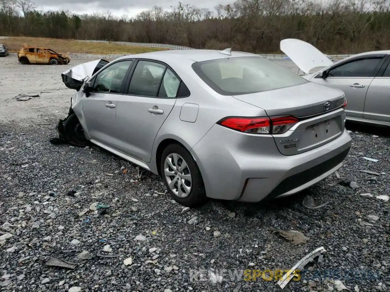 3 Photograph of a damaged car JTDEPMAE3MJ161462 TOYOTA COROLLA 2021