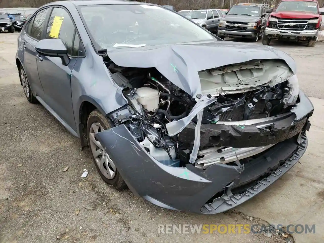 1 Photograph of a damaged car JTDEPMAE3MJ162871 TOYOTA COROLLA 2021