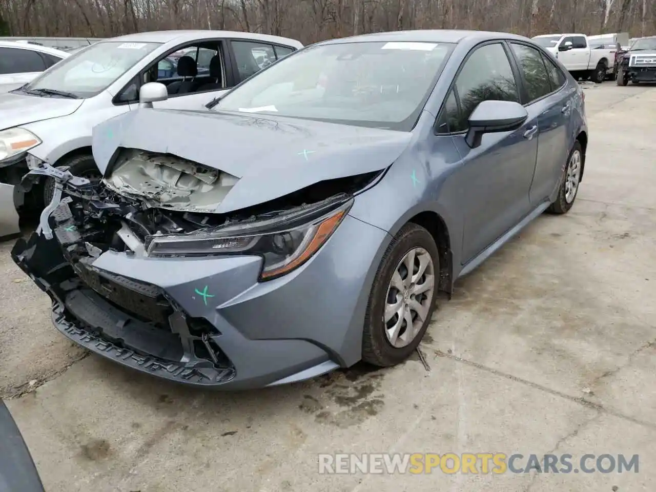 2 Photograph of a damaged car JTDEPMAE3MJ162871 TOYOTA COROLLA 2021