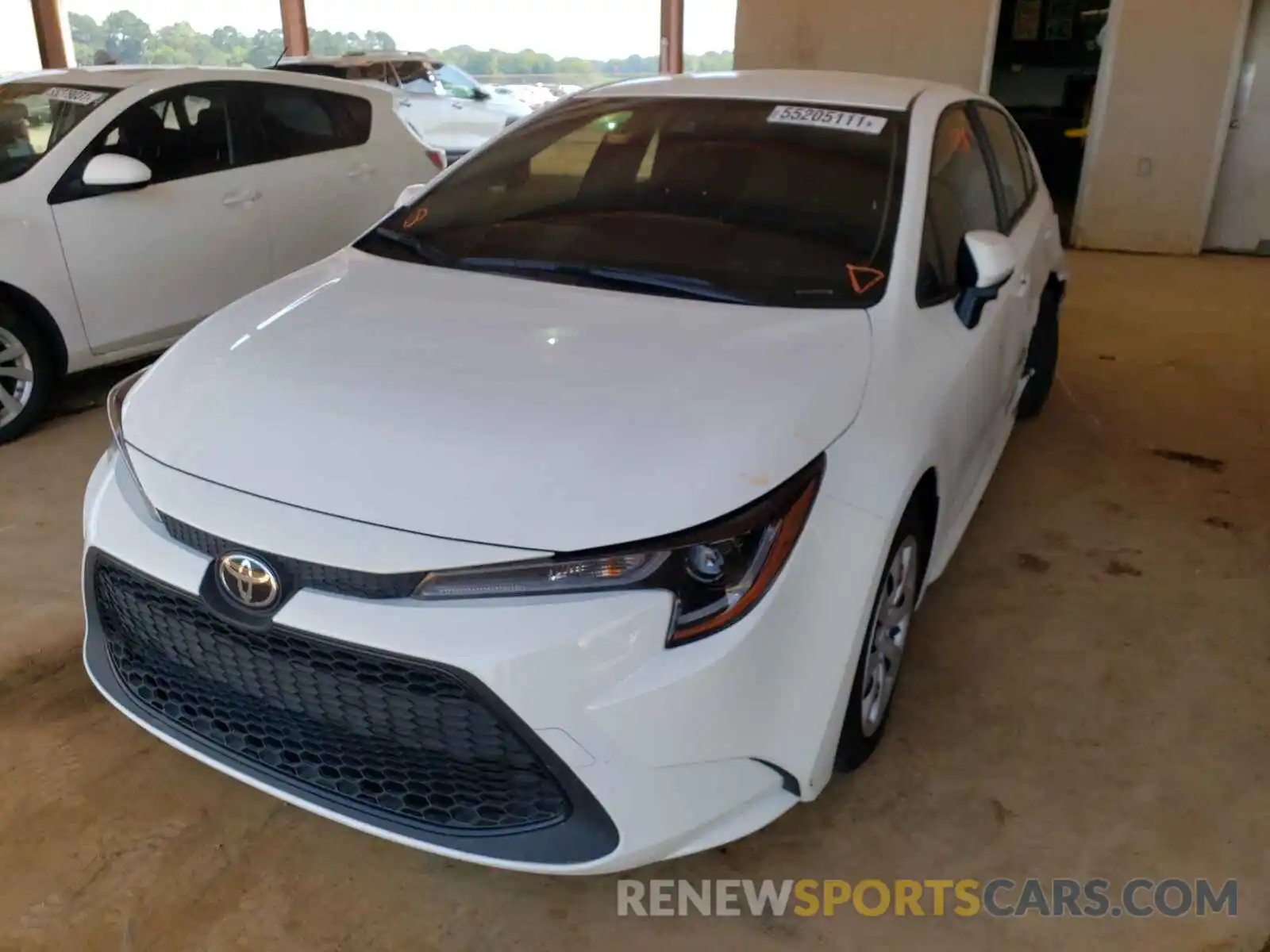 2 Photograph of a damaged car JTDEPMAE3MJ163938 TOYOTA COROLLA 2021