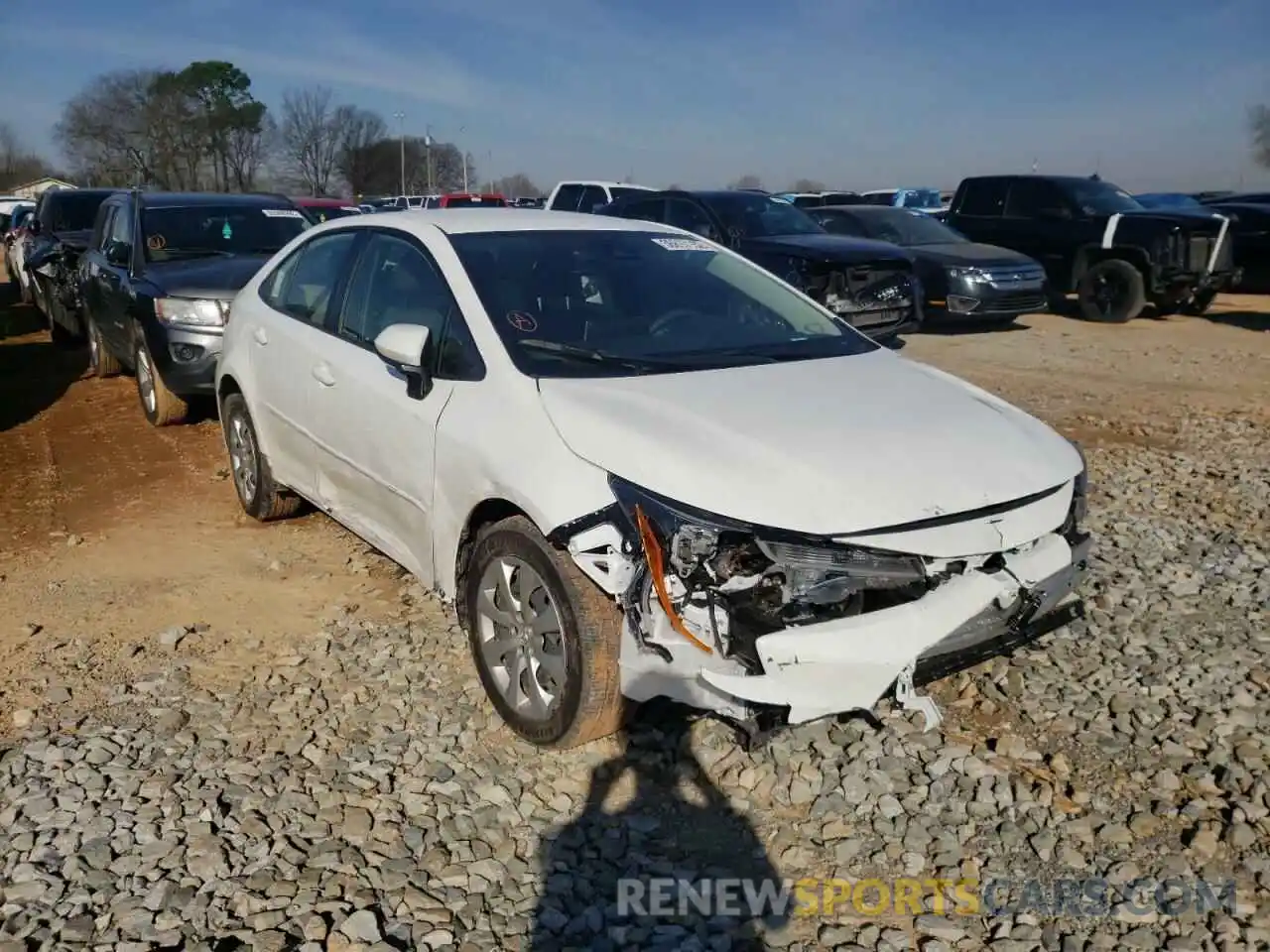 1 Photograph of a damaged car JTDEPMAE3MJ165169 TOYOTA COROLLA 2021