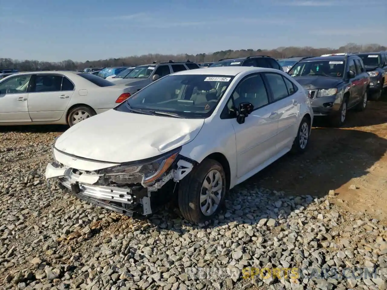 2 Photograph of a damaged car JTDEPMAE3MJ165169 TOYOTA COROLLA 2021