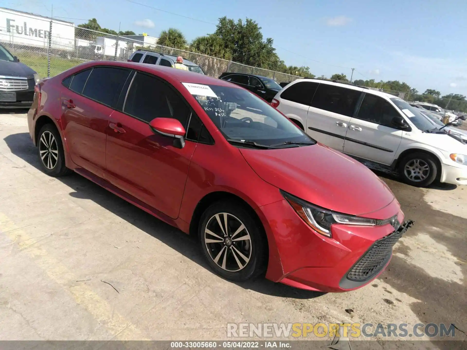 1 Photograph of a damaged car JTDEPMAE3MJ165902 TOYOTA COROLLA 2021