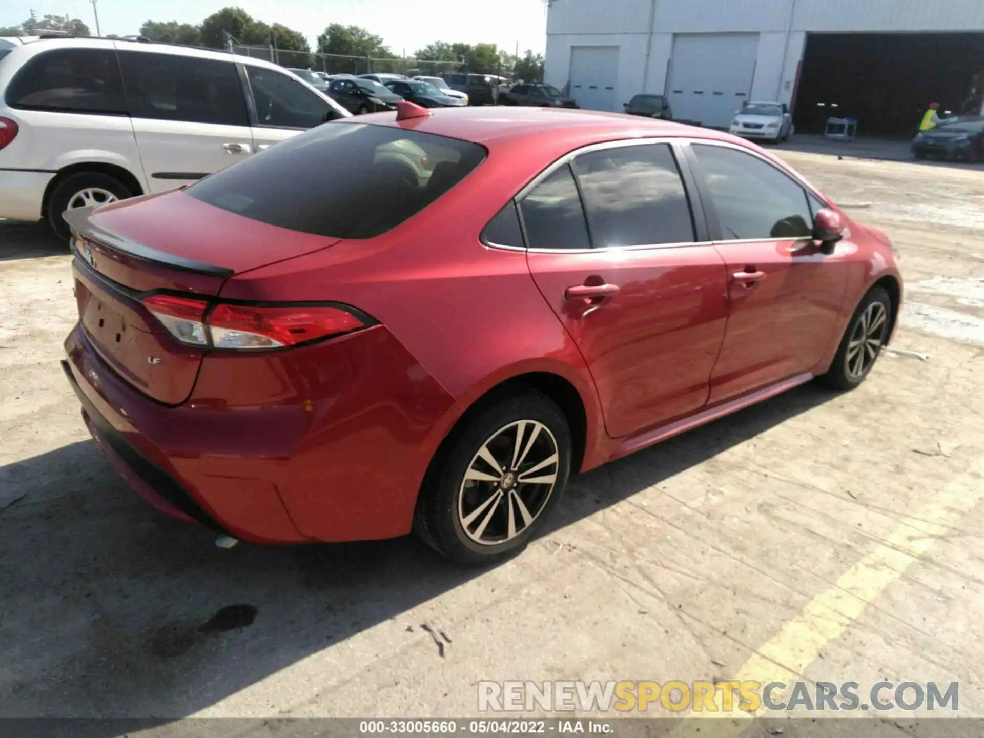 4 Photograph of a damaged car JTDEPMAE3MJ165902 TOYOTA COROLLA 2021