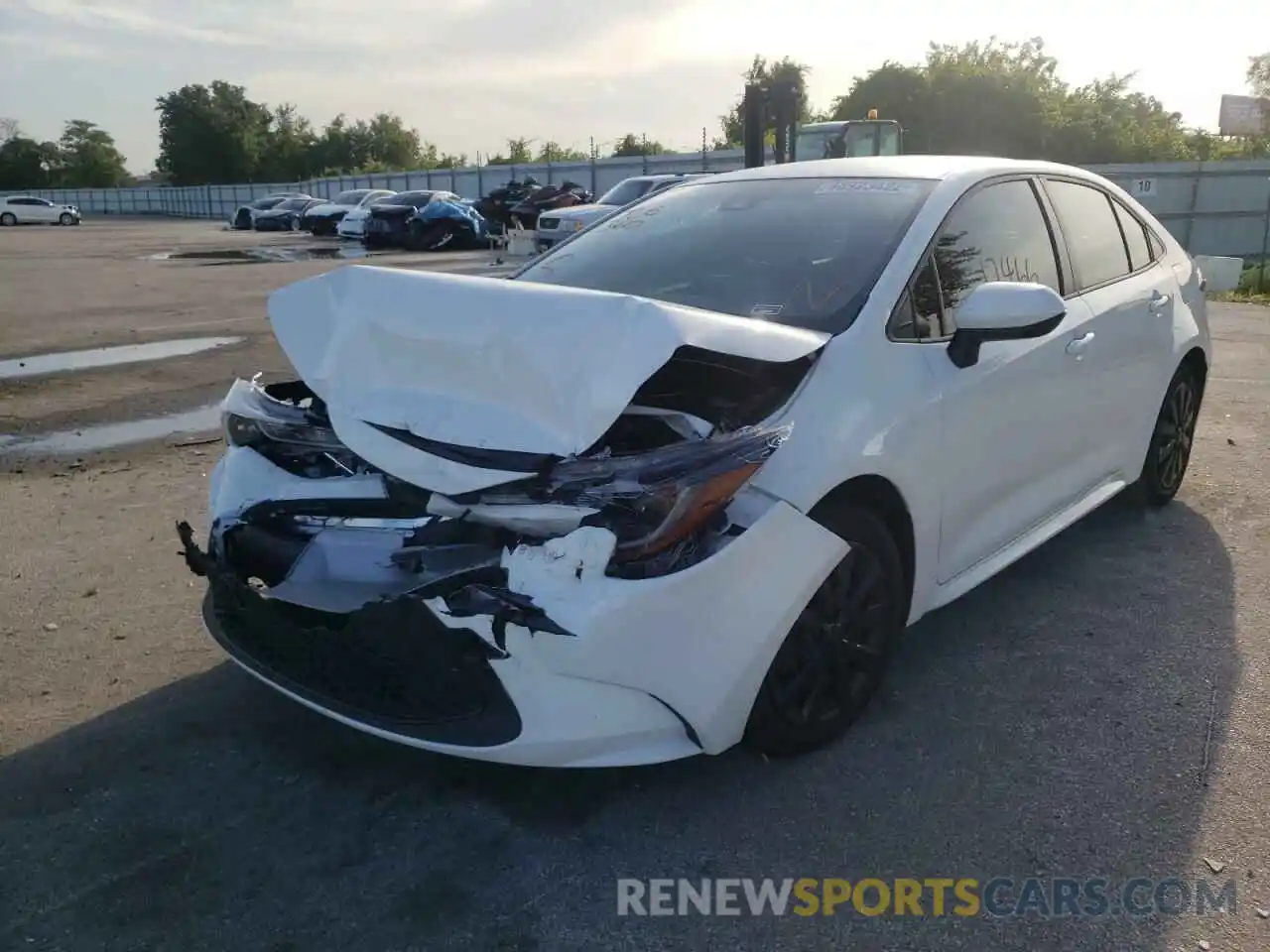 2 Photograph of a damaged car JTDEPMAE3MJ166631 TOYOTA COROLLA 2021