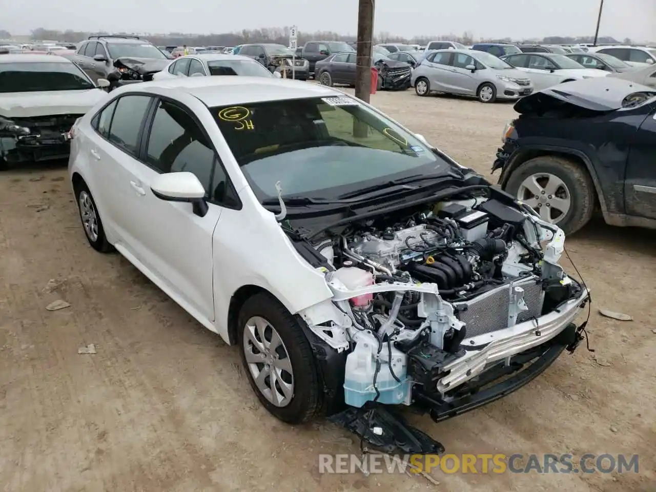 1 Photograph of a damaged car JTDEPMAE3MJ166936 TOYOTA COROLLA 2021